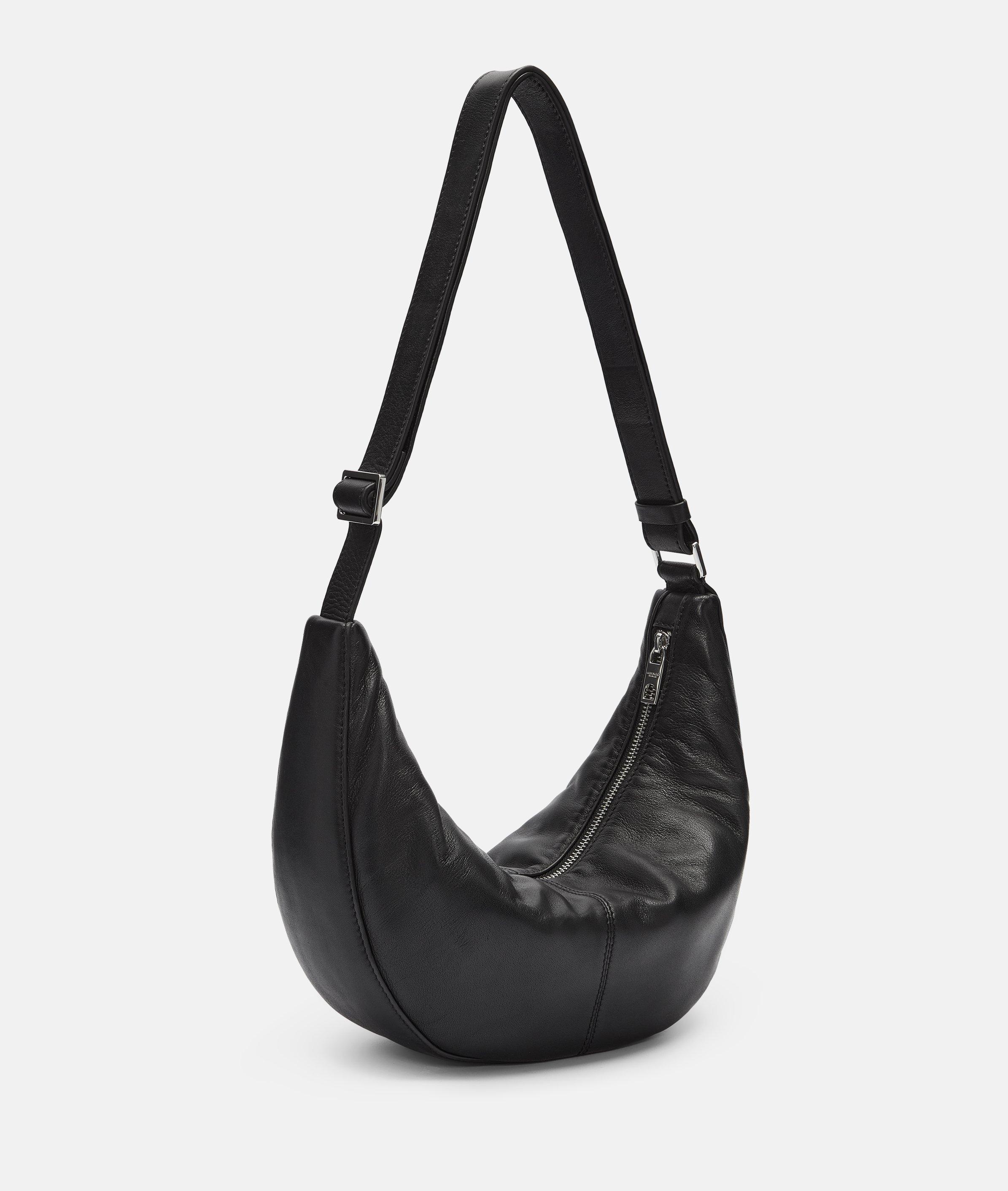 Thumbnail - Liebeskind Berlin - Kleine Hobo-Bag aus Schafsleder -  schwarz
