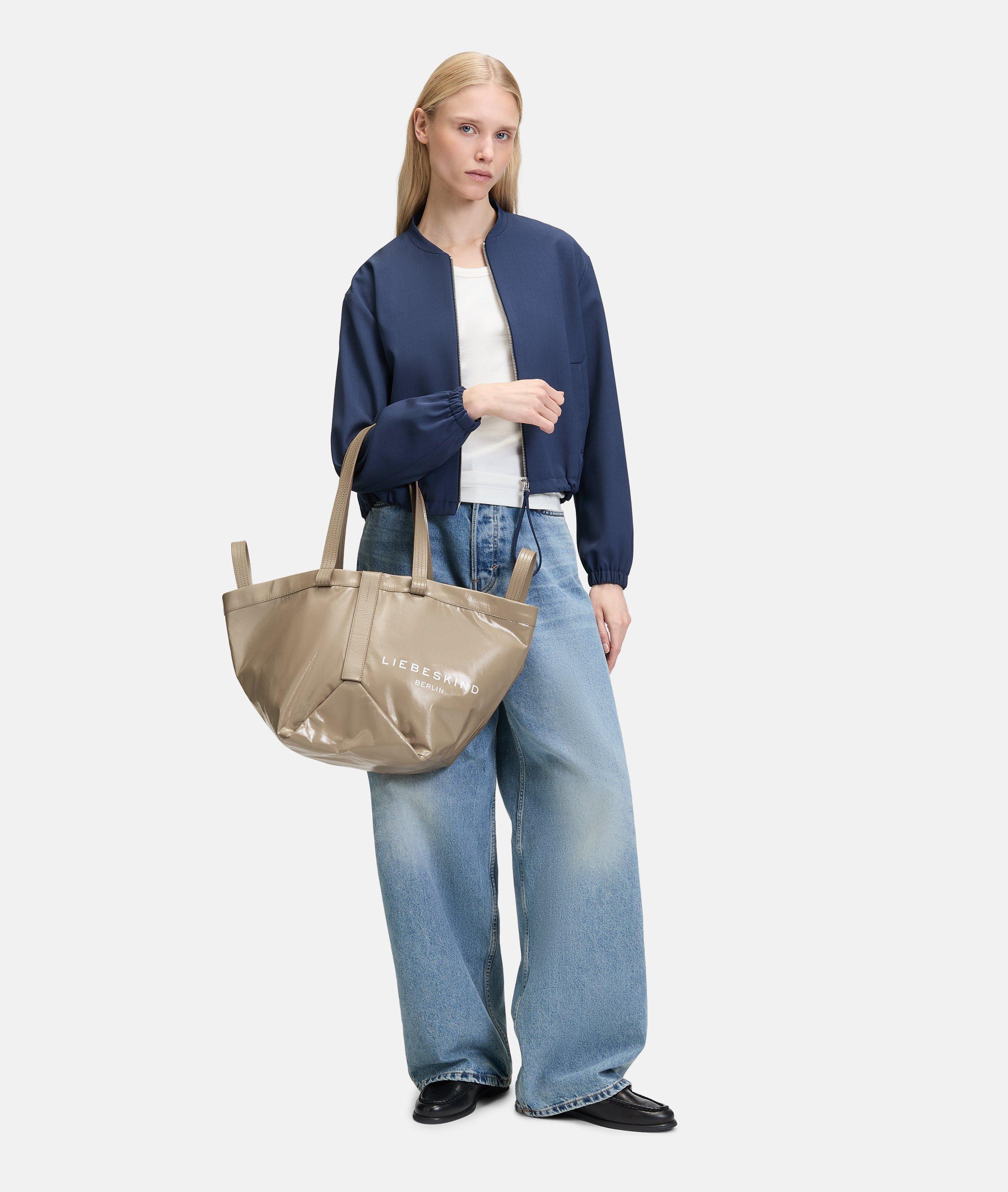 Elvira Shopper M in beige, zwart, roze & rood