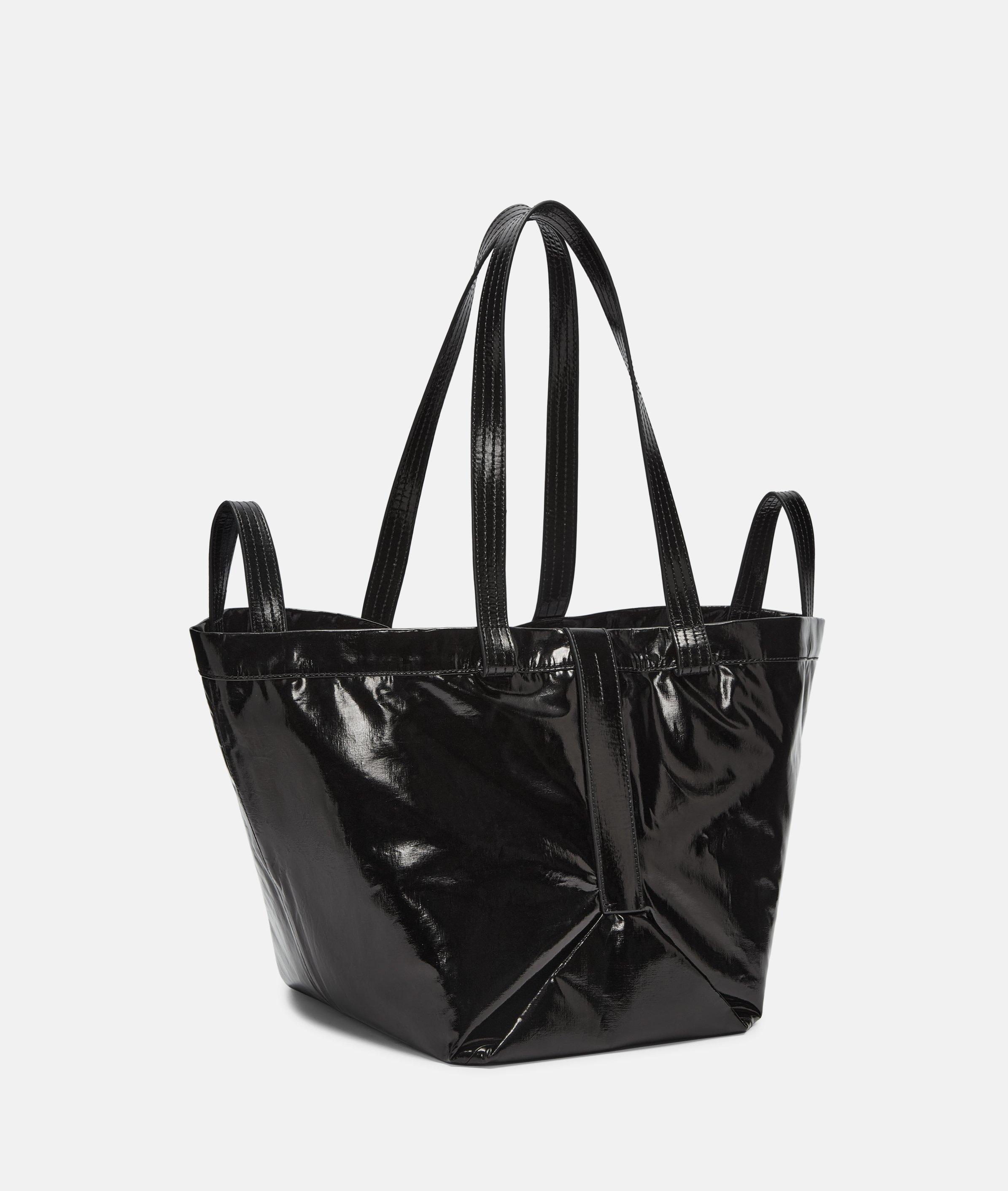 Thumbnail - Liebeskind Berlin - Shopper aus folierter Baumwolle -  schwarz