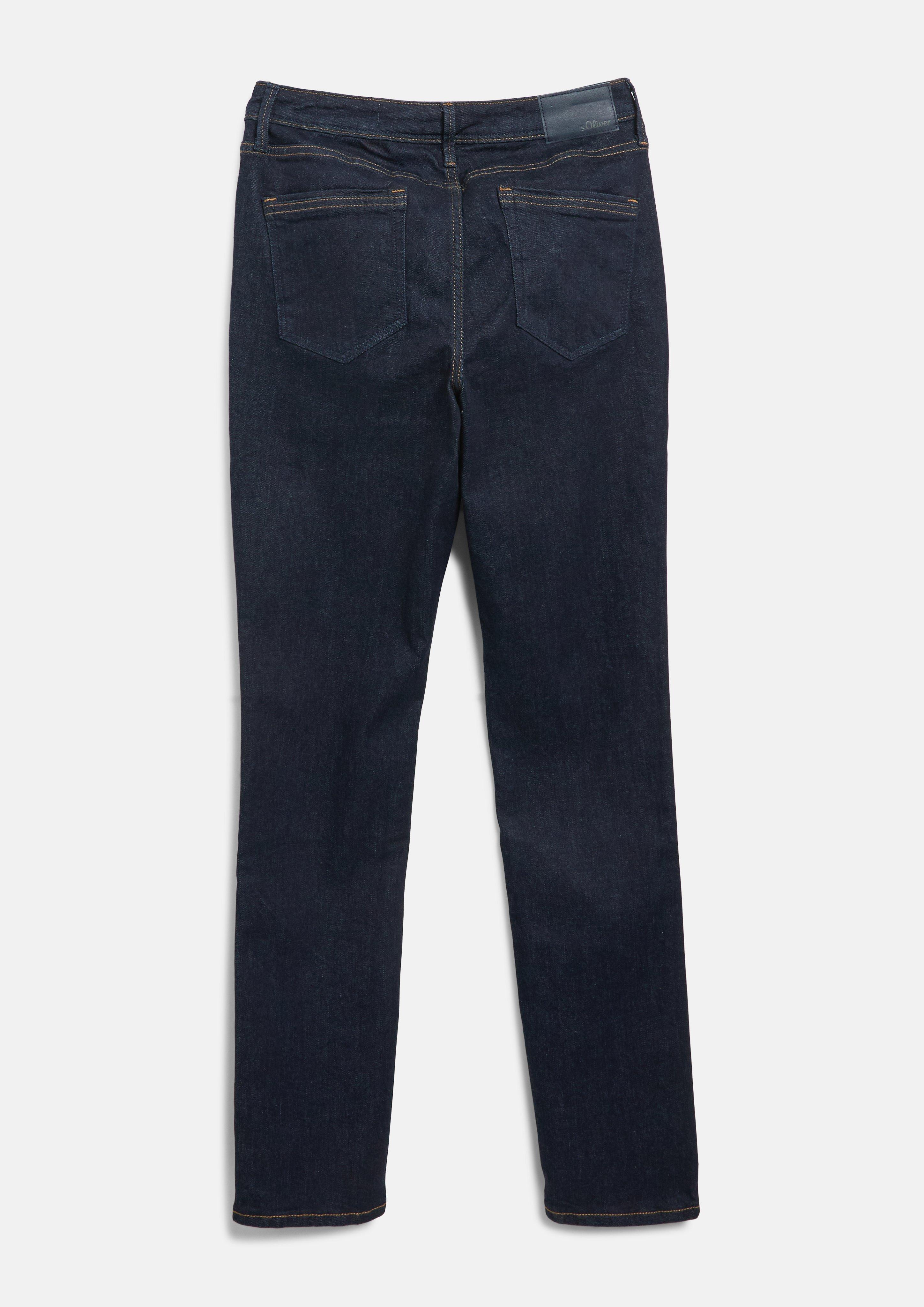 Femmes Jean Betsy / Taille mi-haute / Coupe slim en bleu de s.Oliver