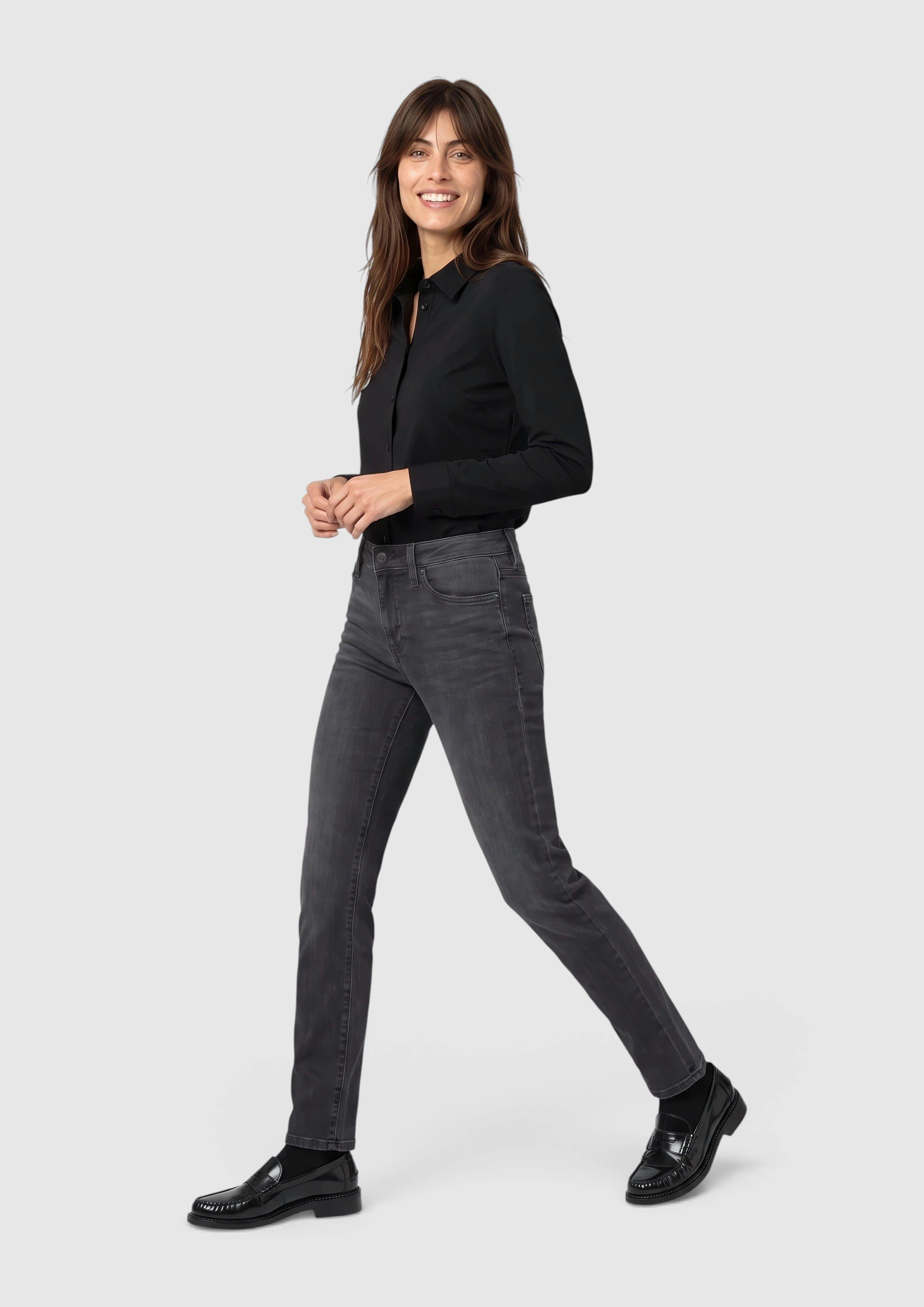 Dámy Slim fit: úzké džíny v barvě šedá od s.Oliver
