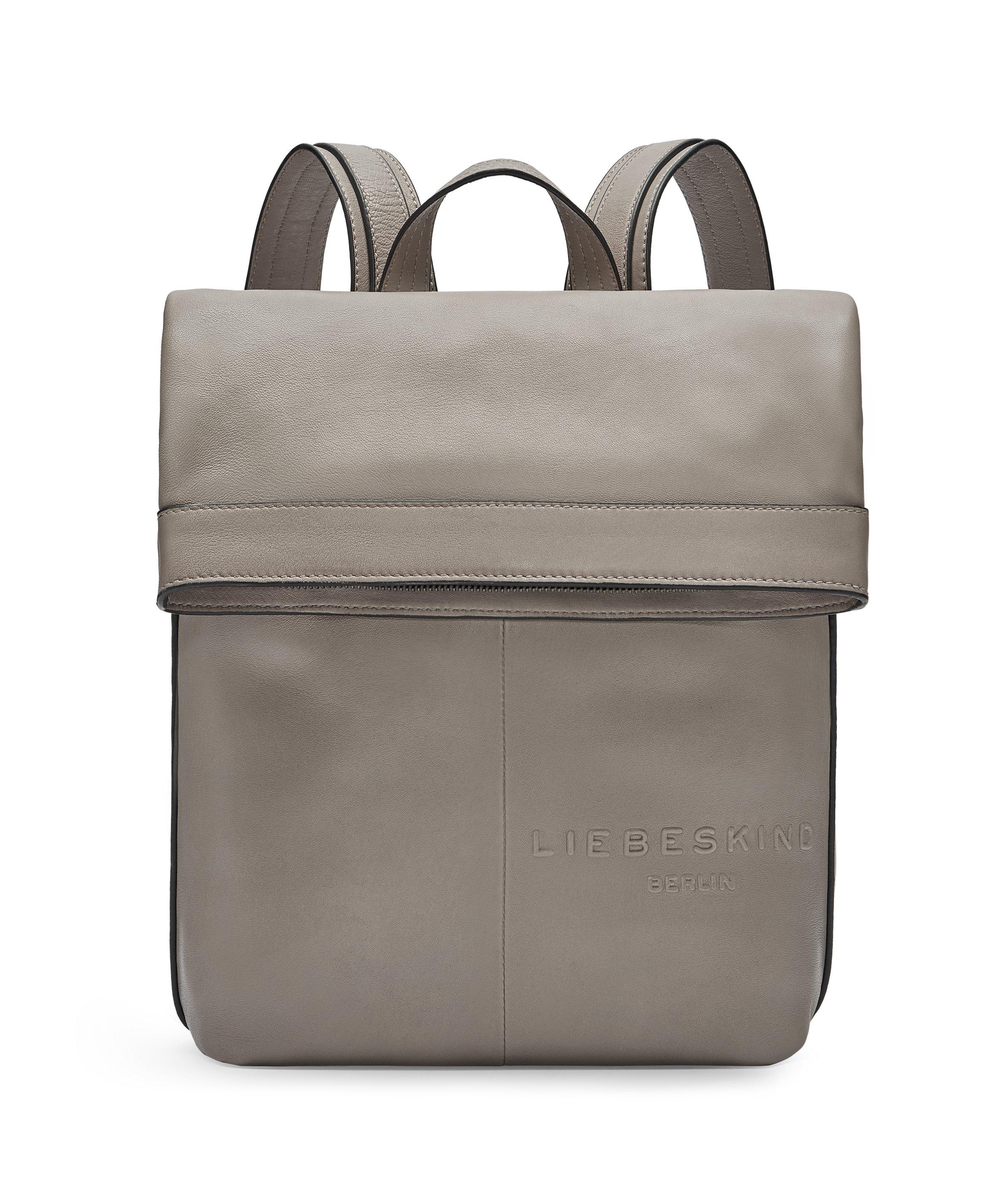 Liebeskind Berlin - Geräumiger Rucksack aus Schafsleder -  grau
