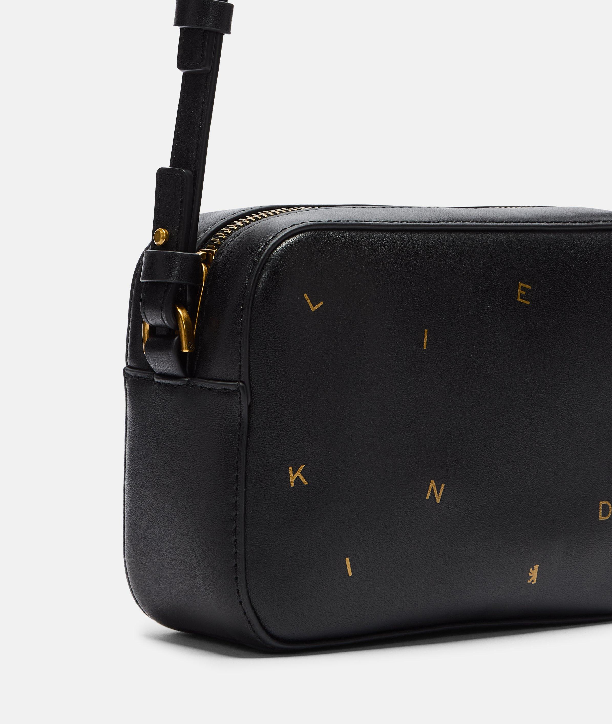 Crossbody in zwart, blauw, rood & petrol