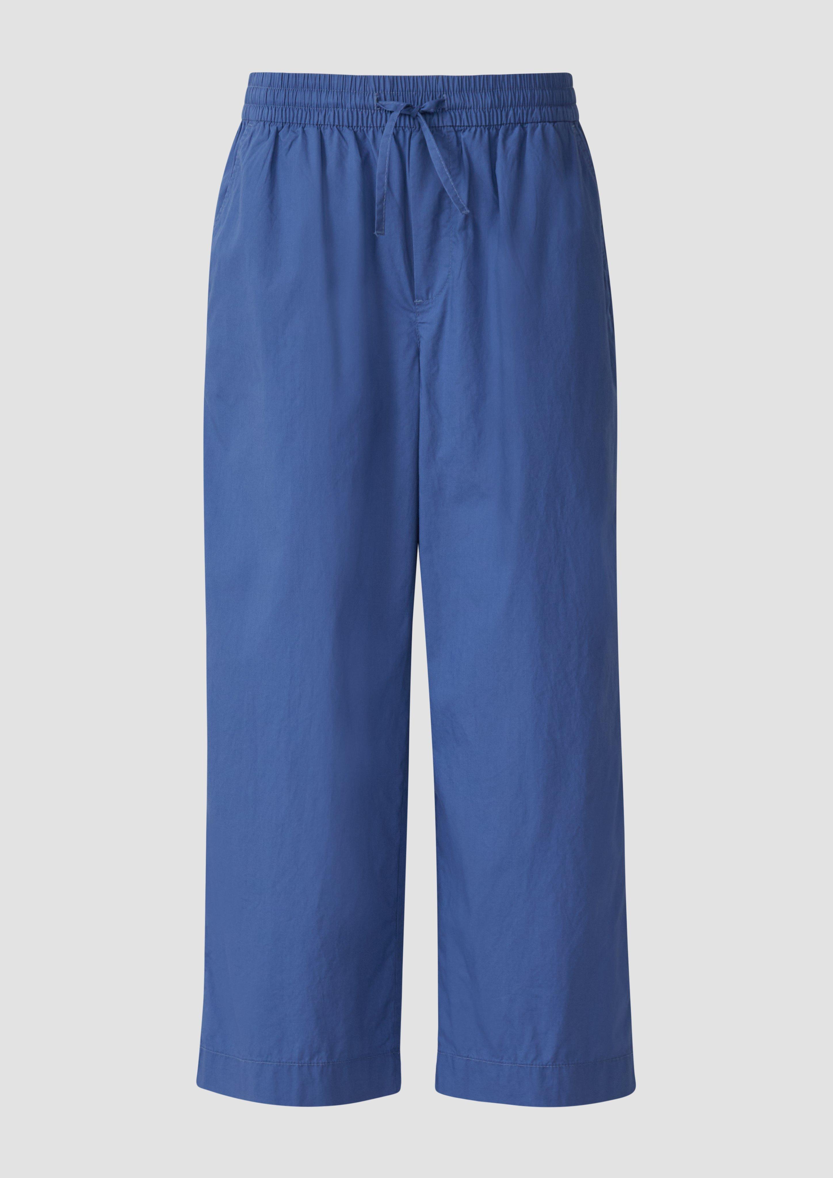 s.Oliver - High Rise Culotte mit Elastikbund und Eingrifftaschen, Damen, blau