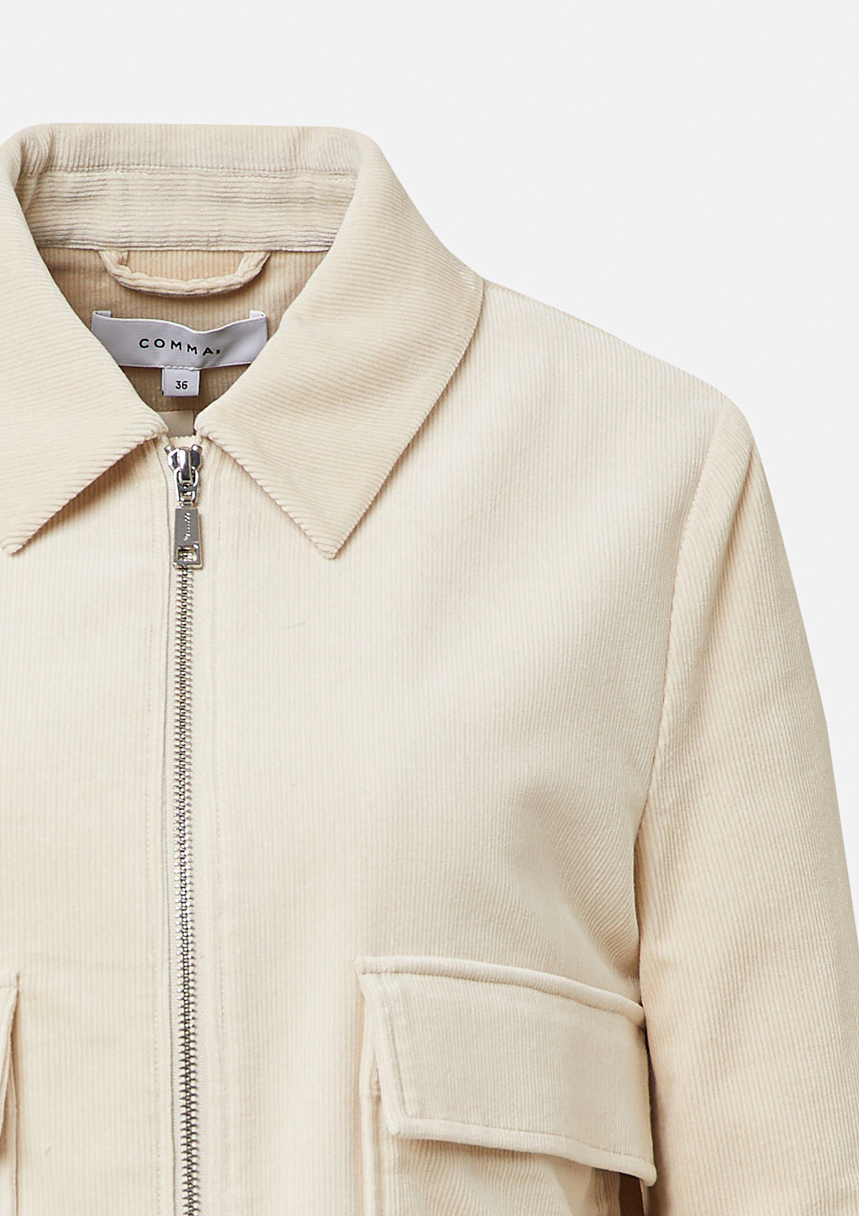 ジャケット citybreeze Corduroy padded jumper_BEIGE Womens-Kempshire-Corduroy-