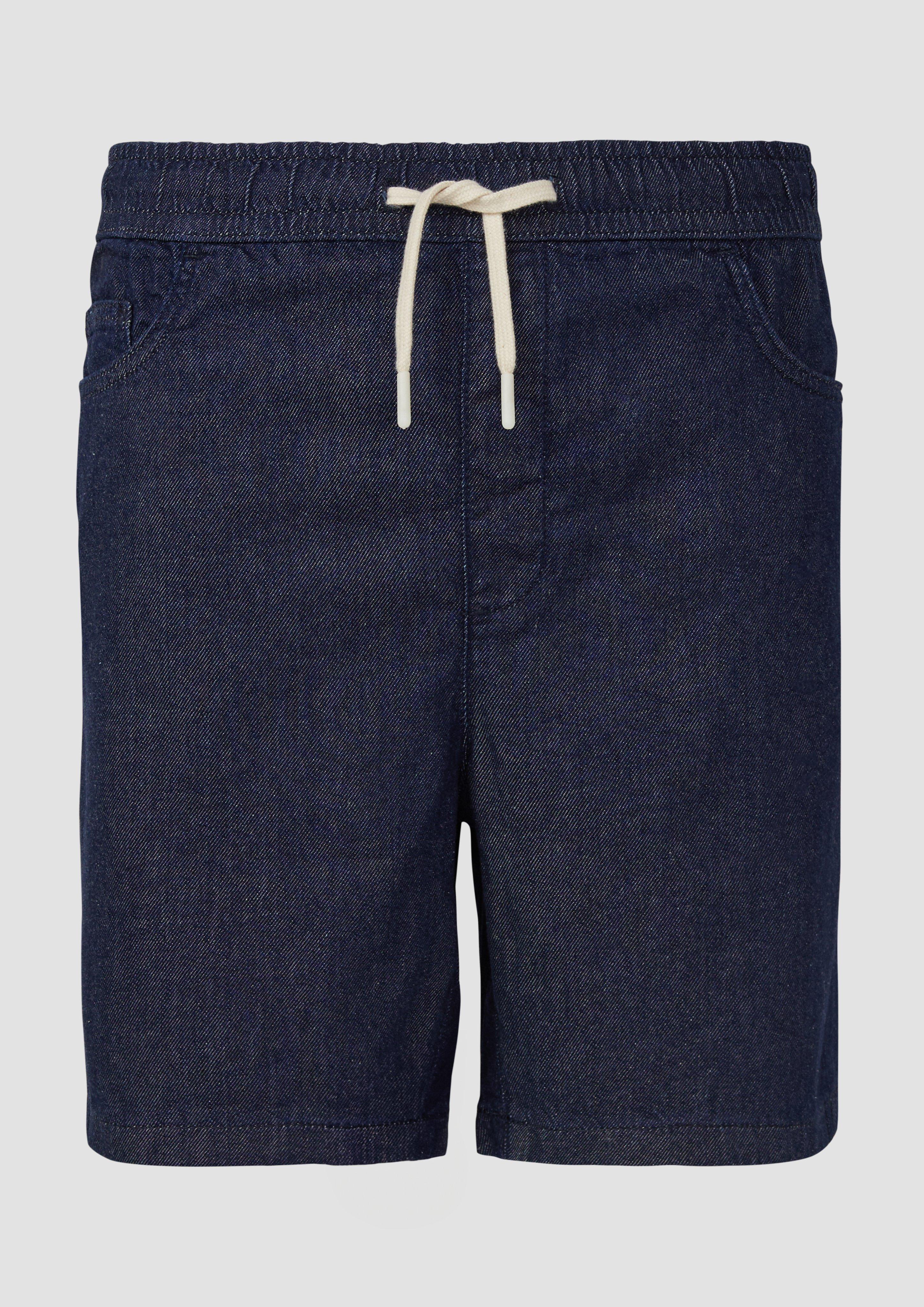 QS - Kurze Denim-Jogpants, Herren, blau