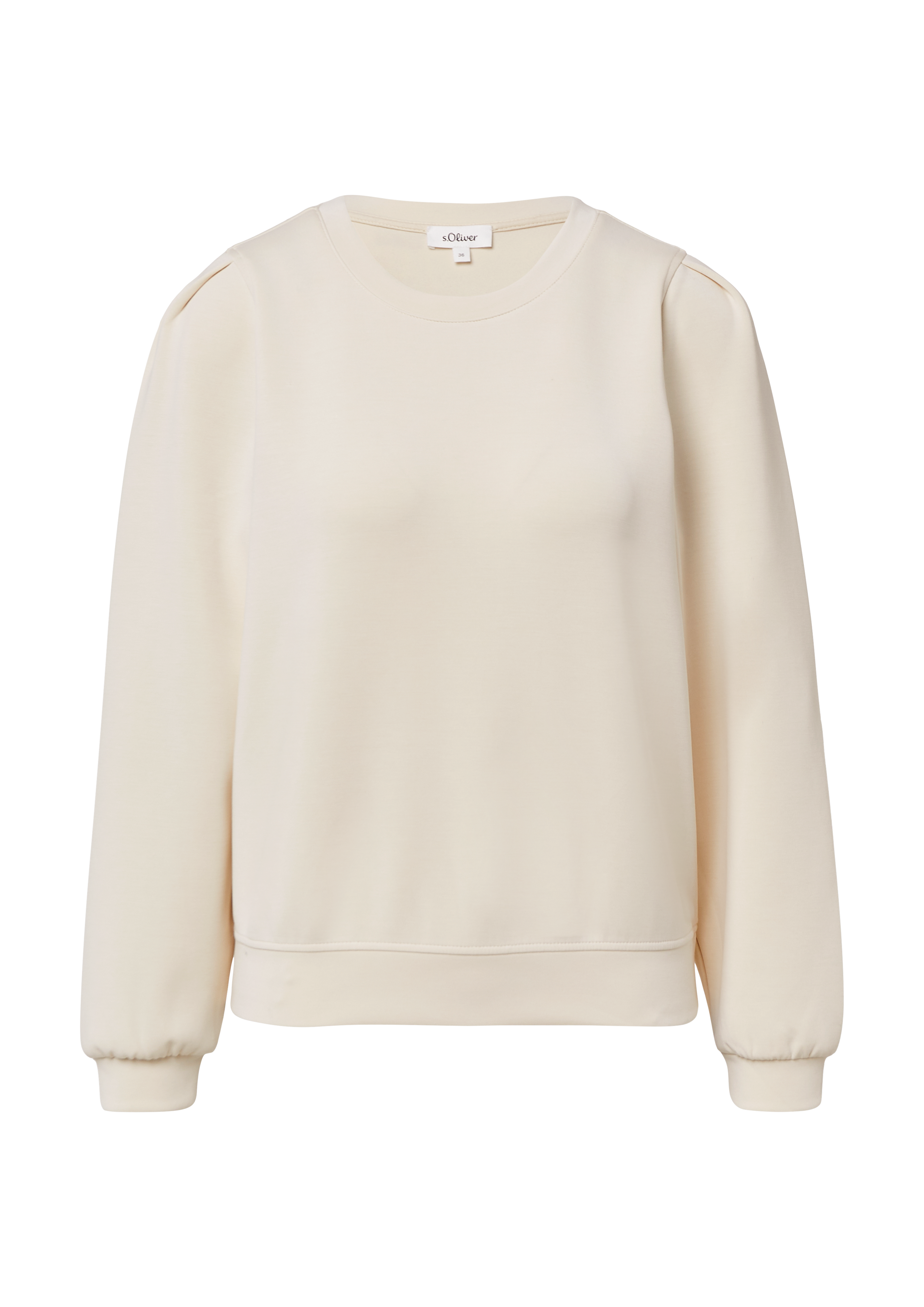 Scuba-Sweatshirt mit Puffärmeln
