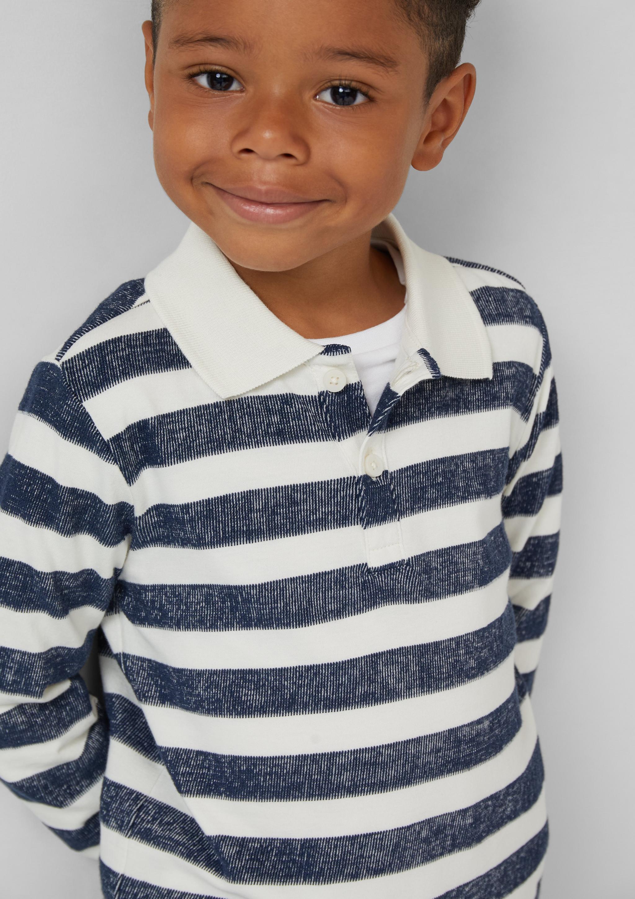 Junior Polo-Shirt in blauw van s.Oliver
