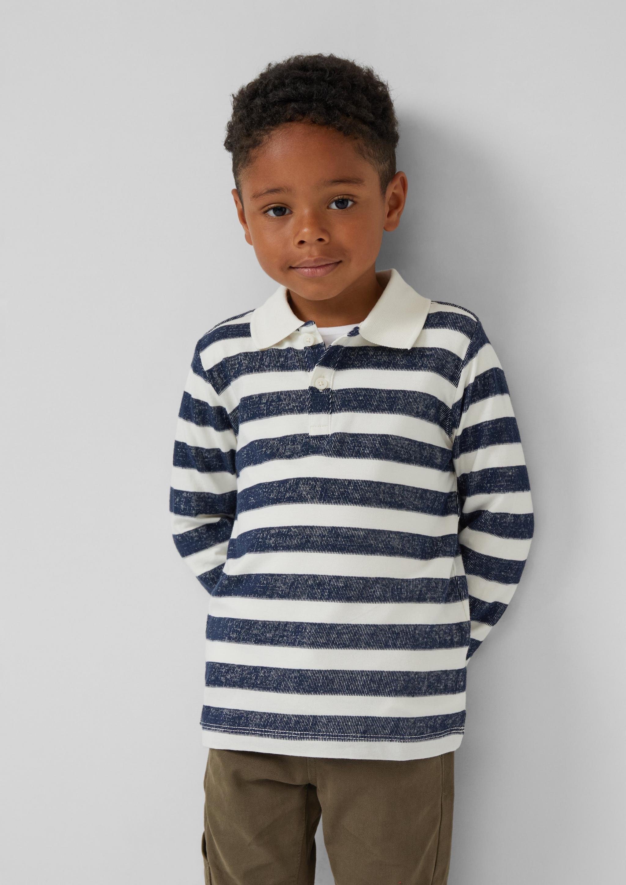Junior Polo-Shirt in blauw van s.Oliver