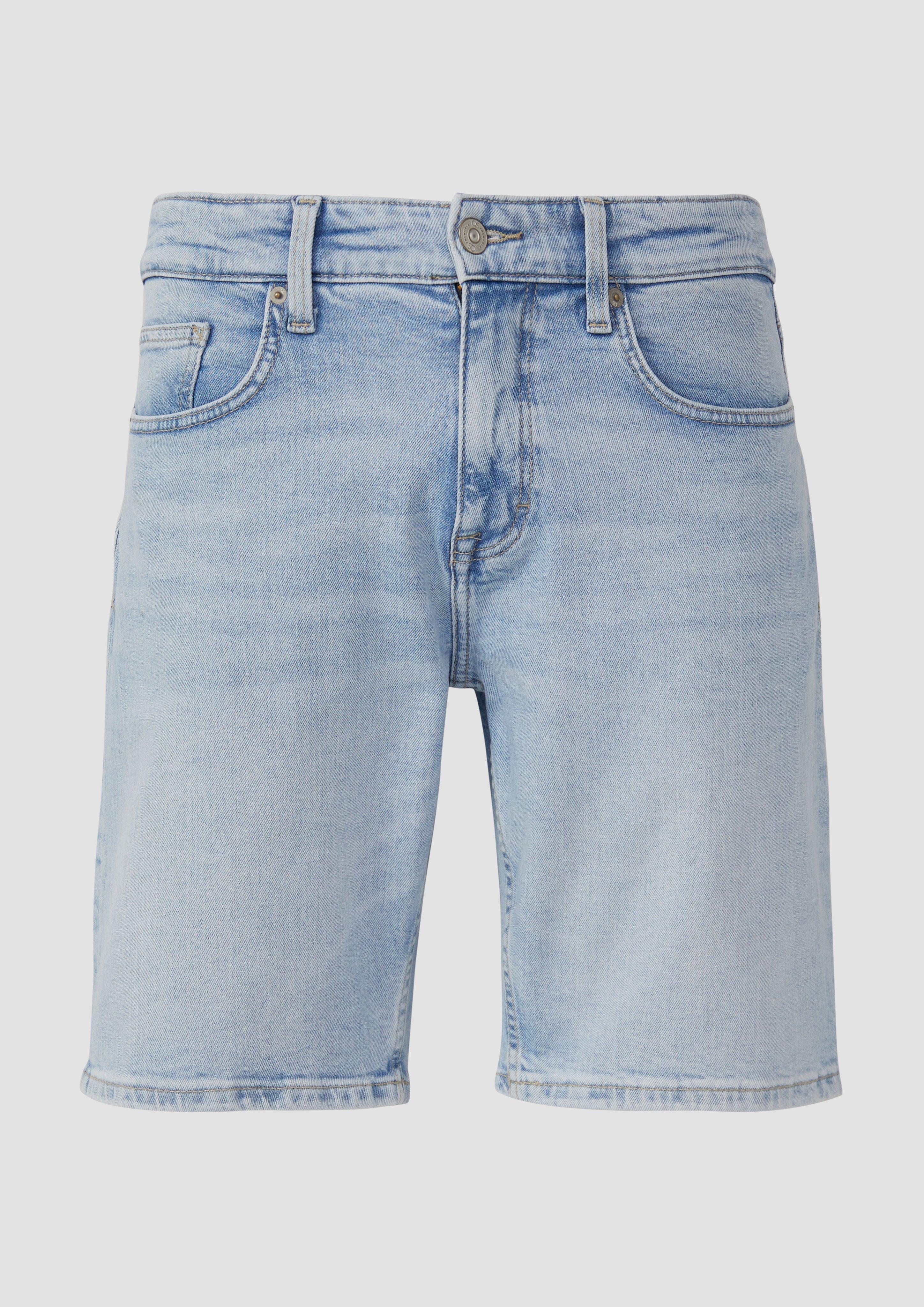 QS - Denimshorts John / Regular Fit / Mid Rise, Herren, blau