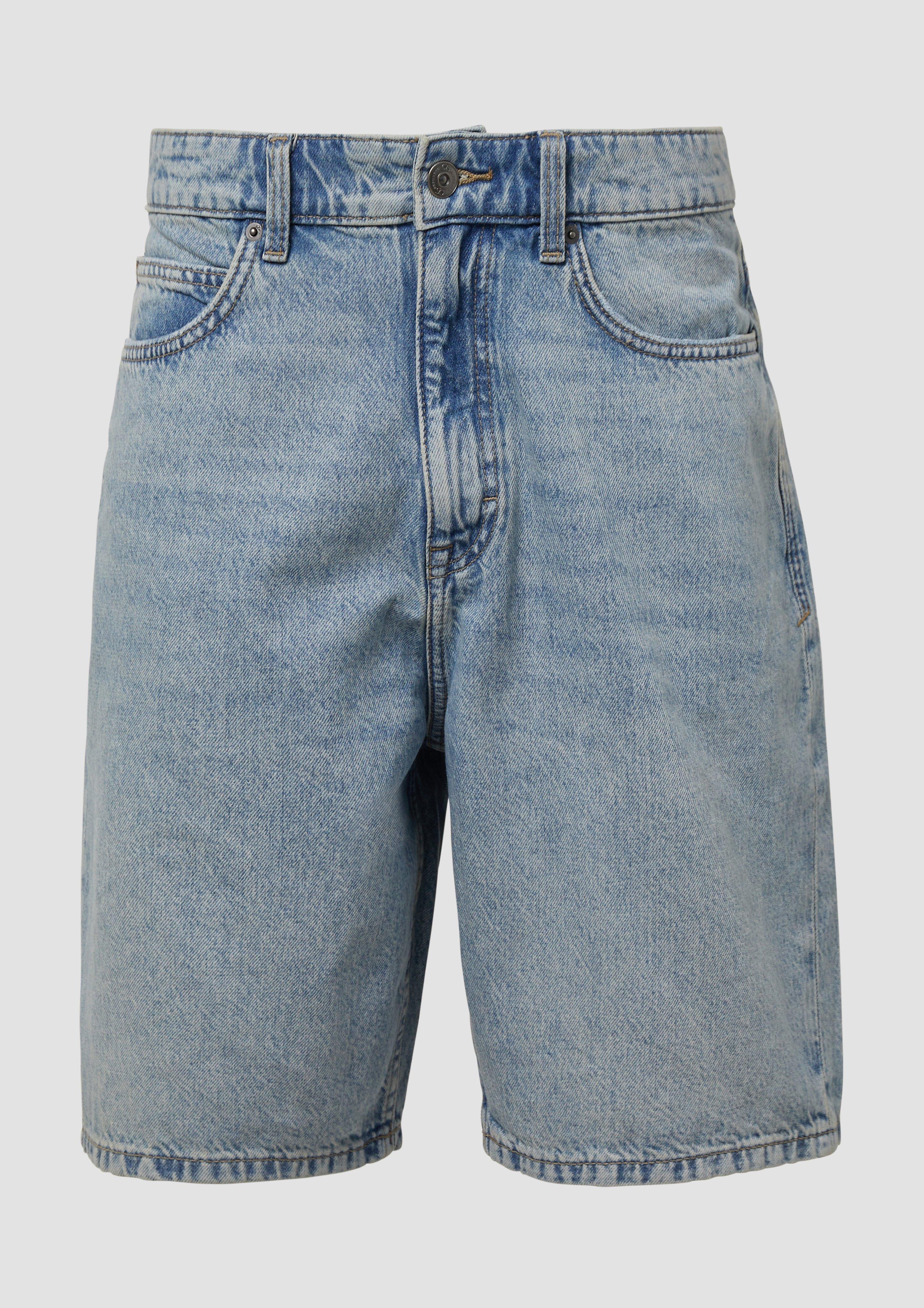 QS - Denimshorts / Loose Fit / Mid Rise, Herren, blau