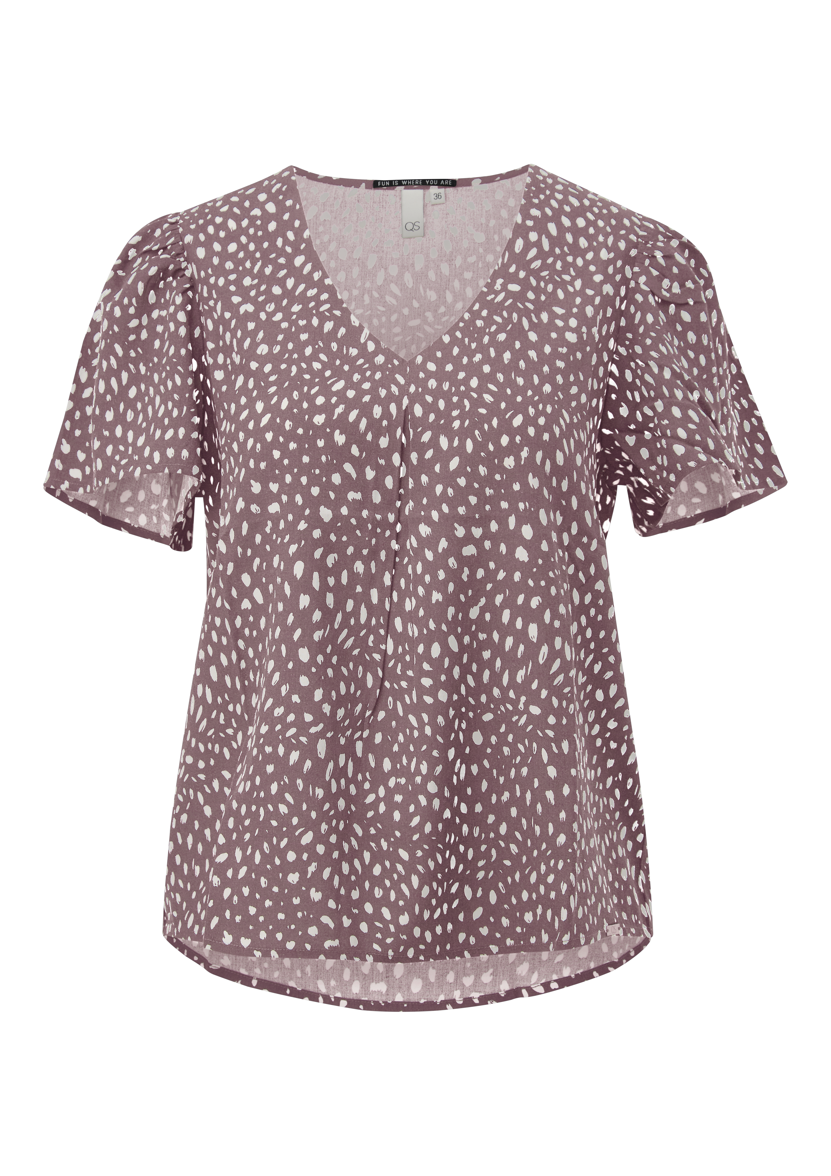 Viscose blouse met print all-over