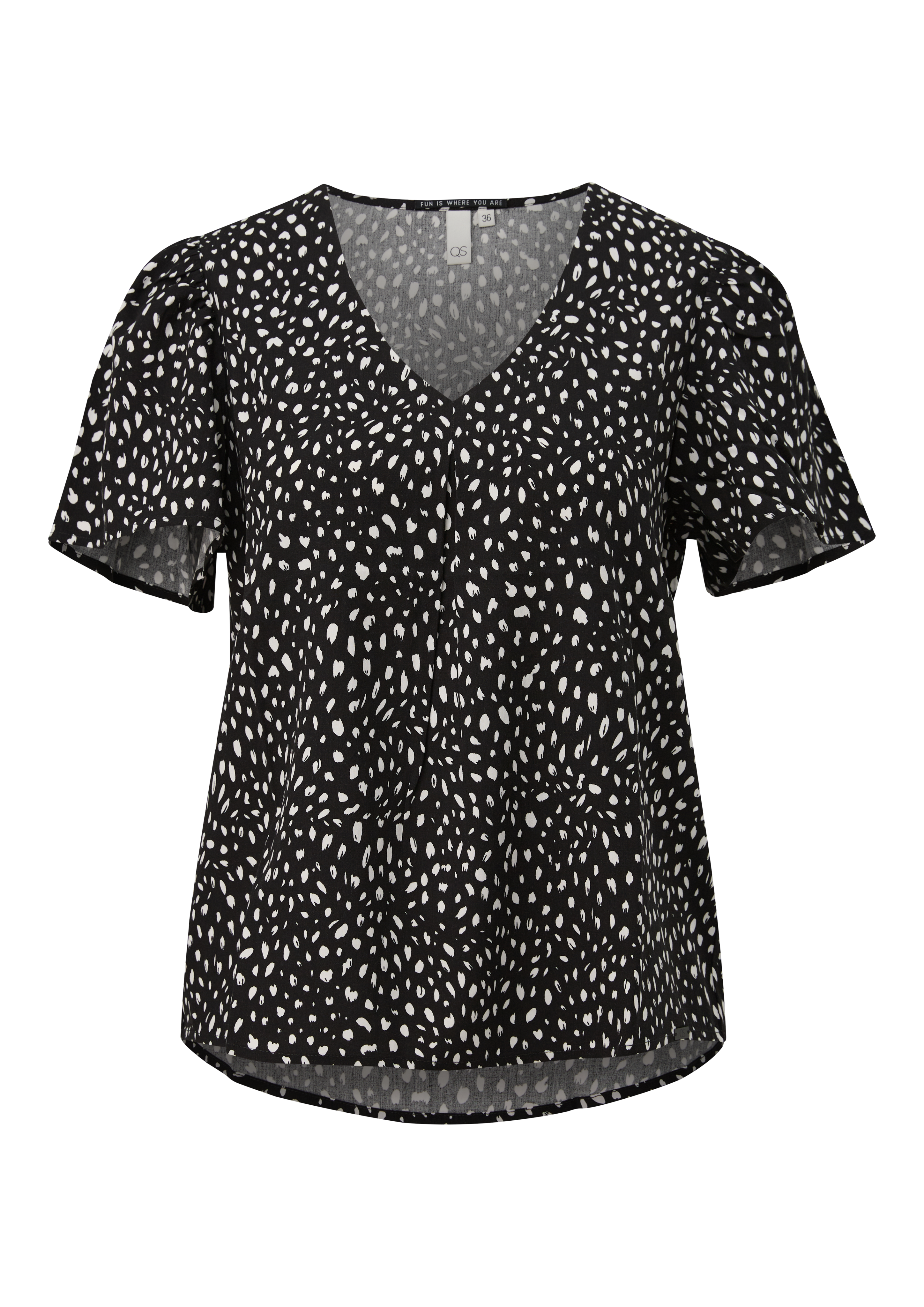 Viscose blouse met print all-over
