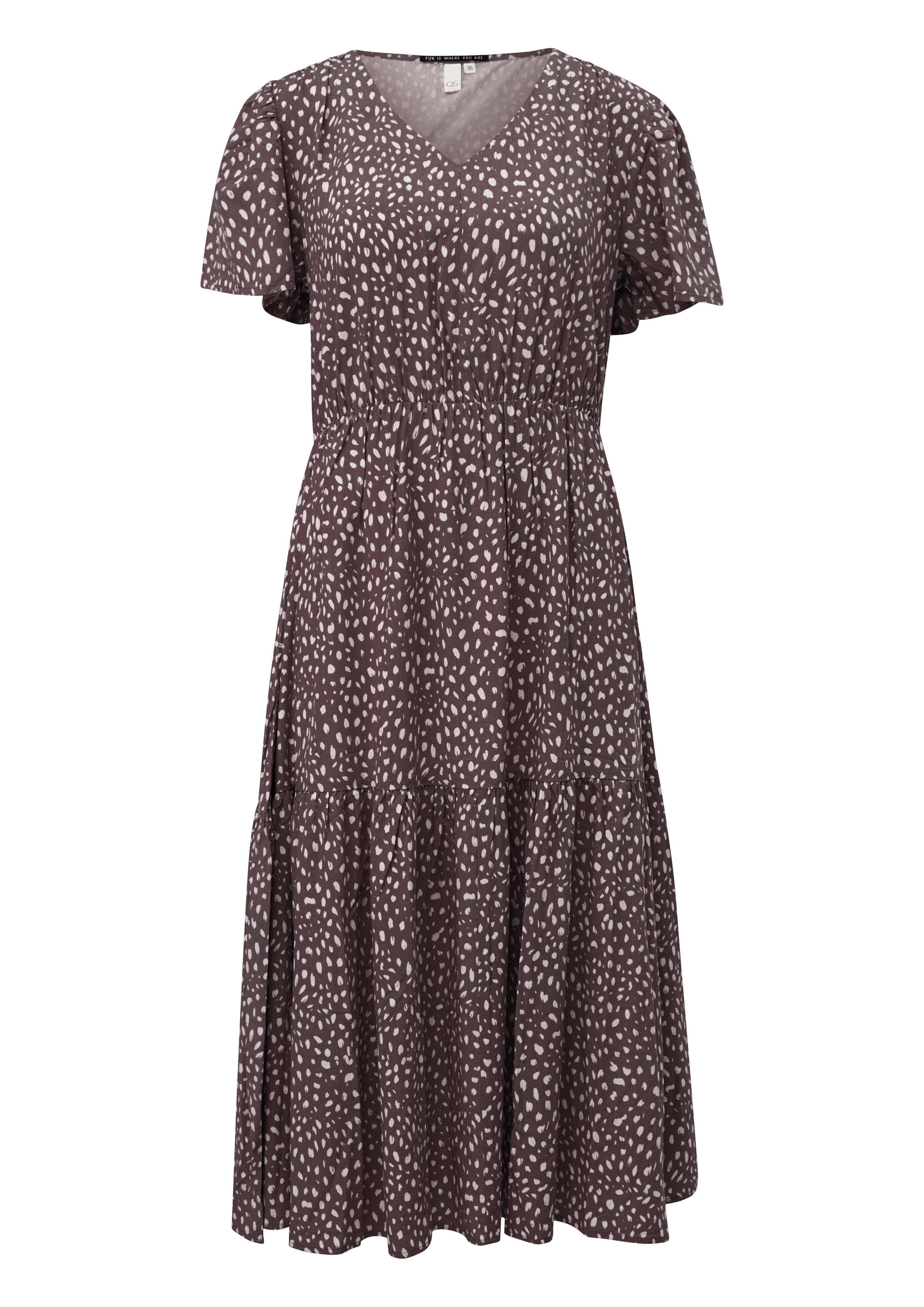 Viscose jurk met print all-over