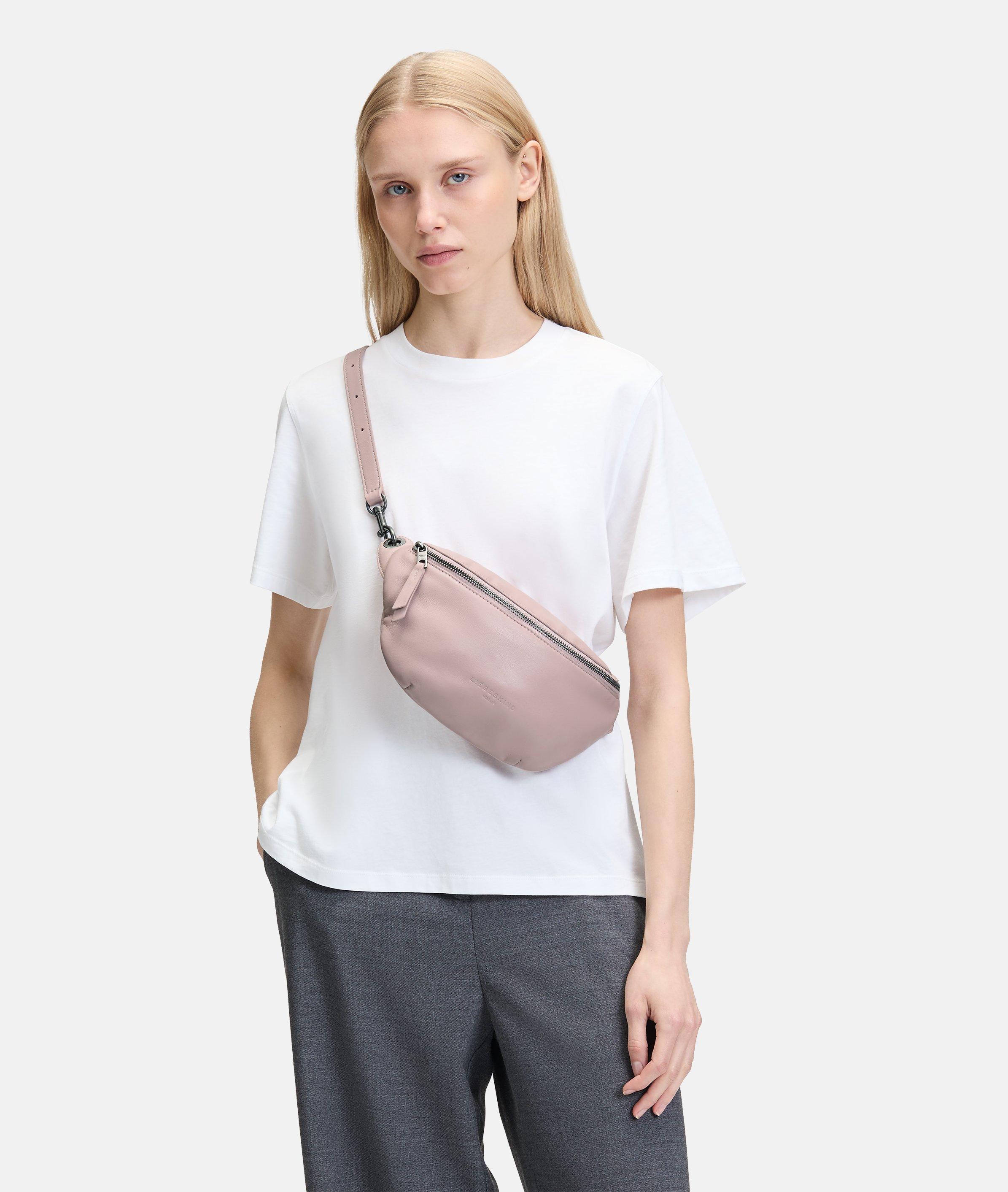 Tavia Belt Bag in roze, beige, rood, crème, bruin, blauw & grijs