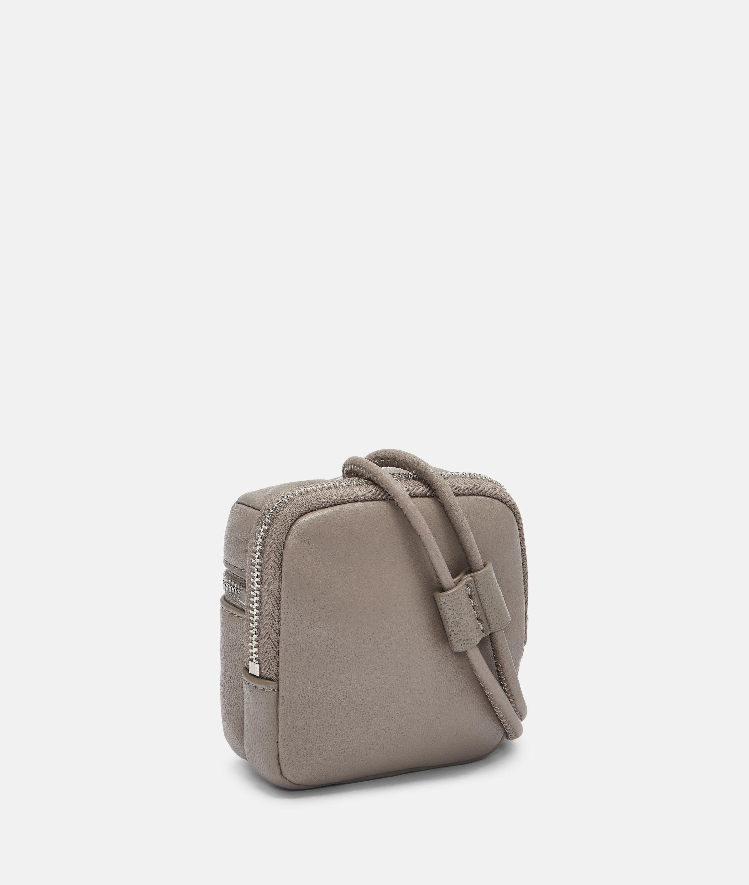 Pouch key ring in brown & black