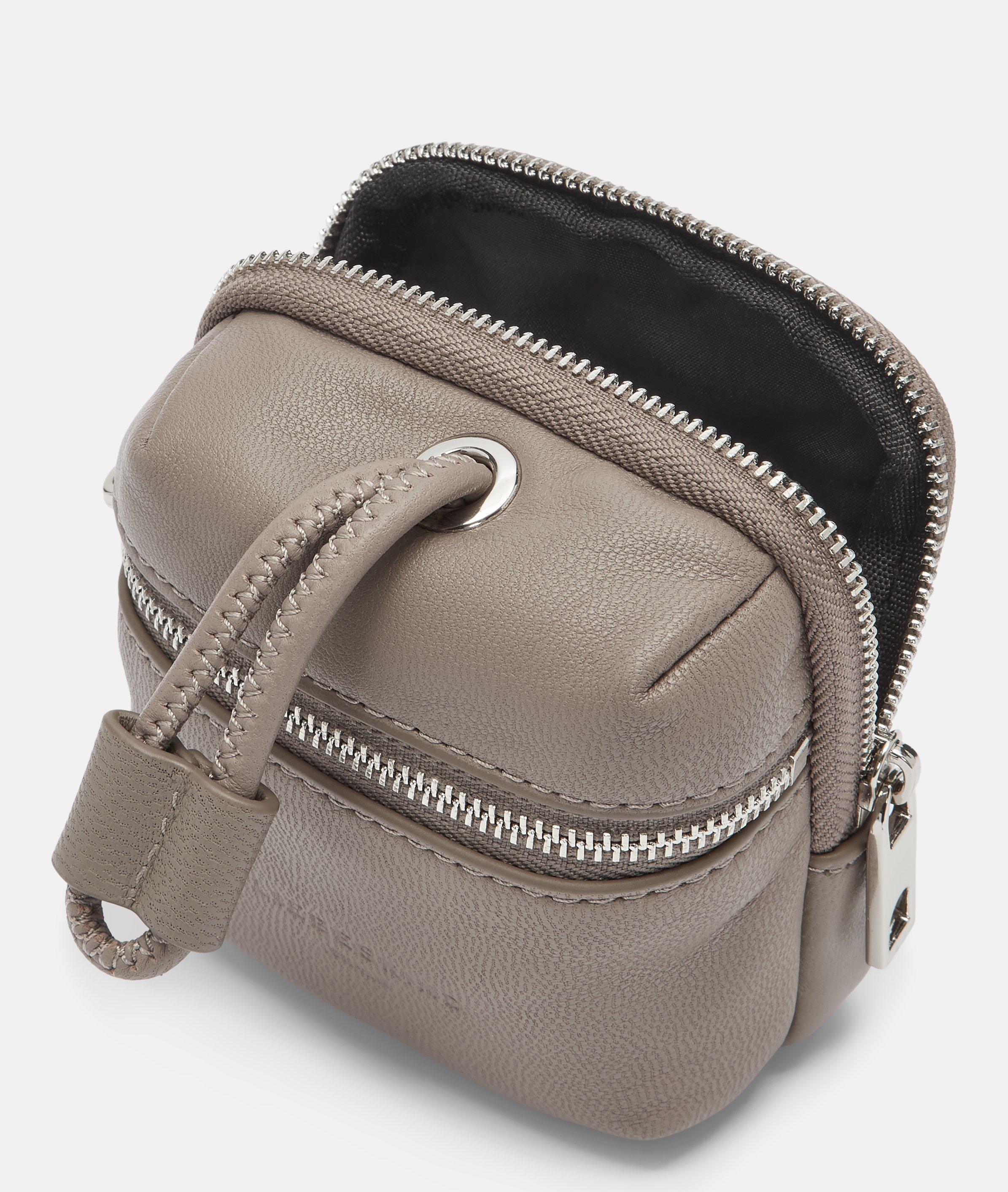 Pouch key ring in brown & black