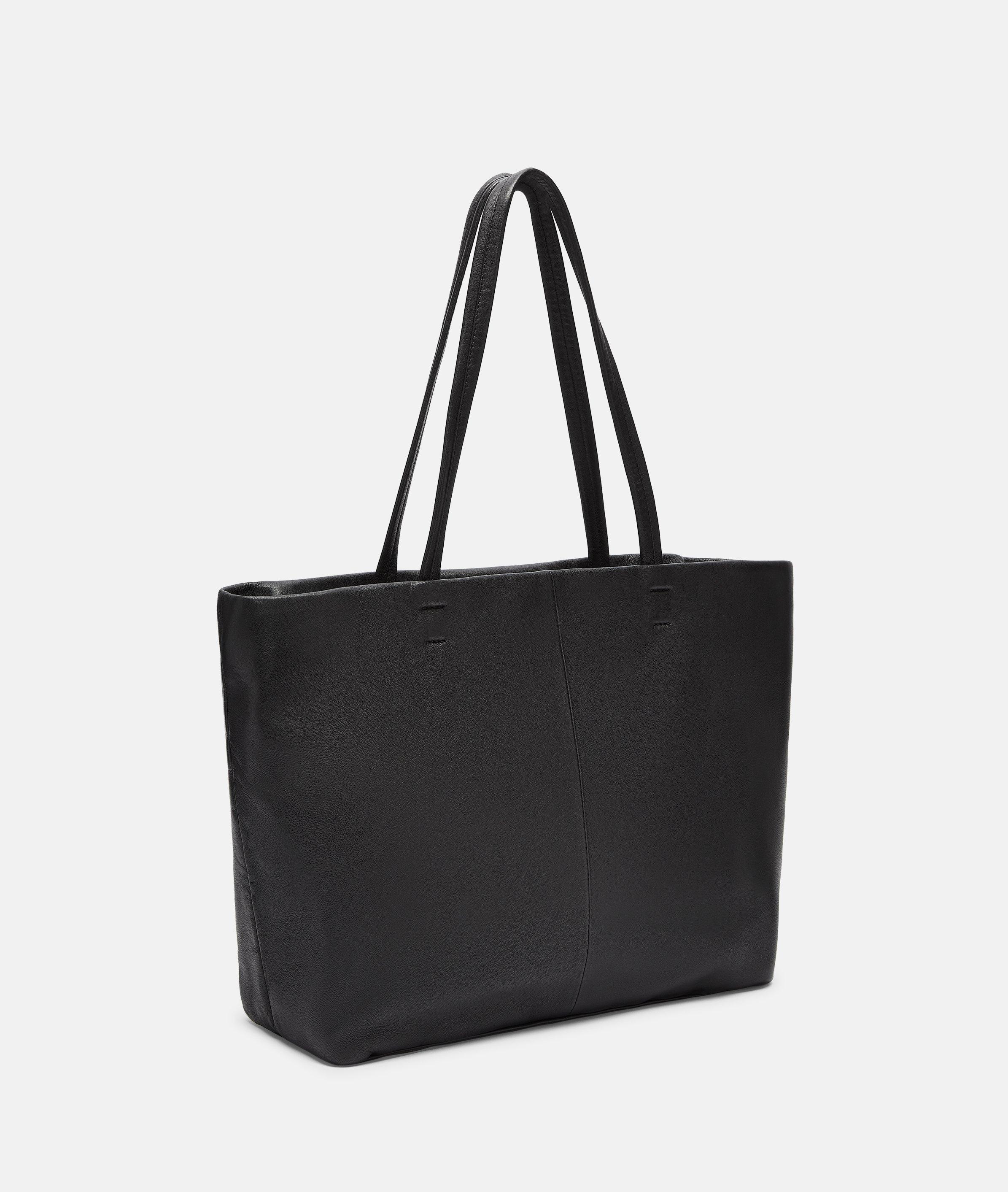 Thumbnail - Liebeskind Berlin - Großer Shopper aus Schafsleder -  schwarz