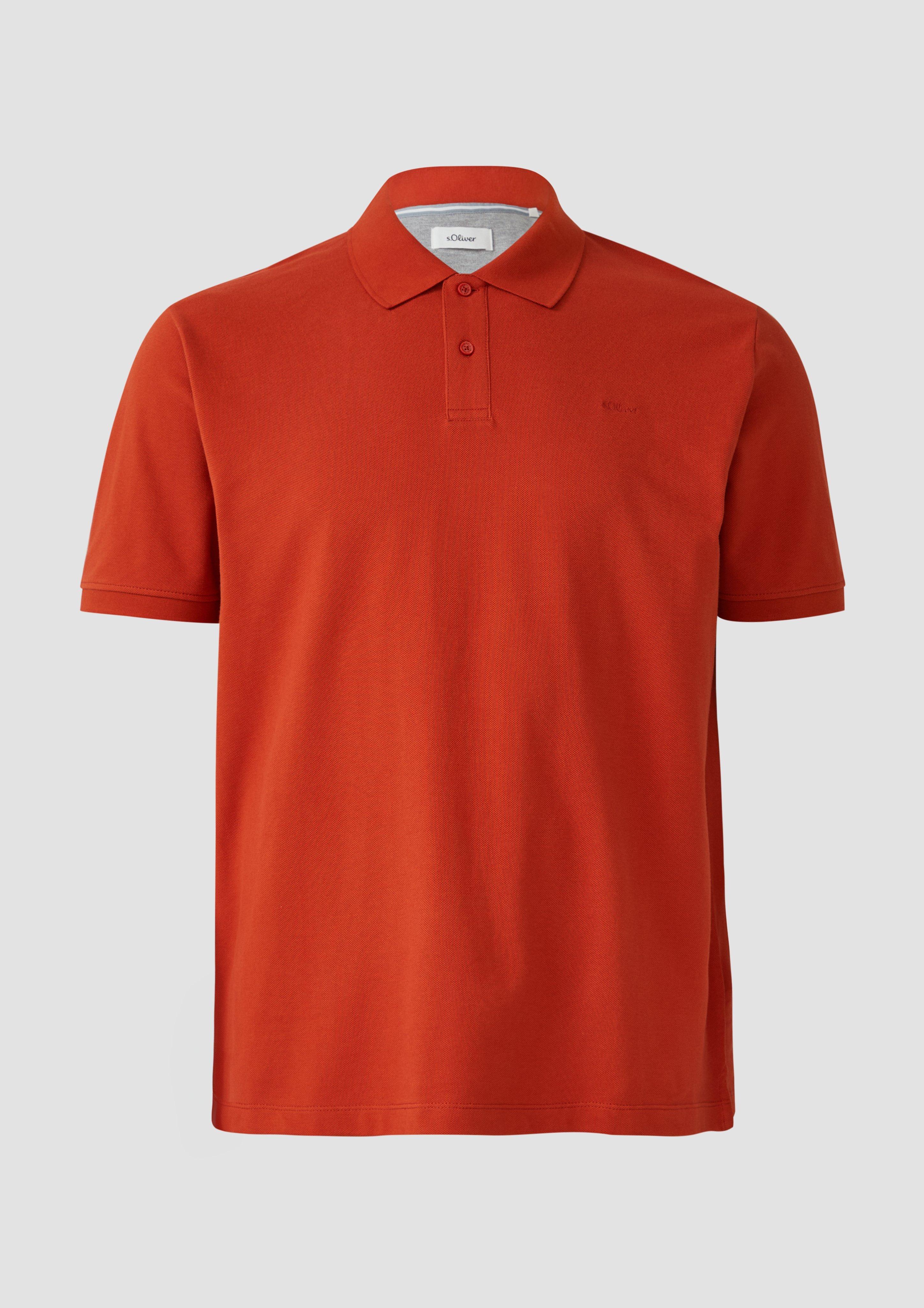 s.Oliver - Poloshirt aus Baumwollpiqué, Herren, rot