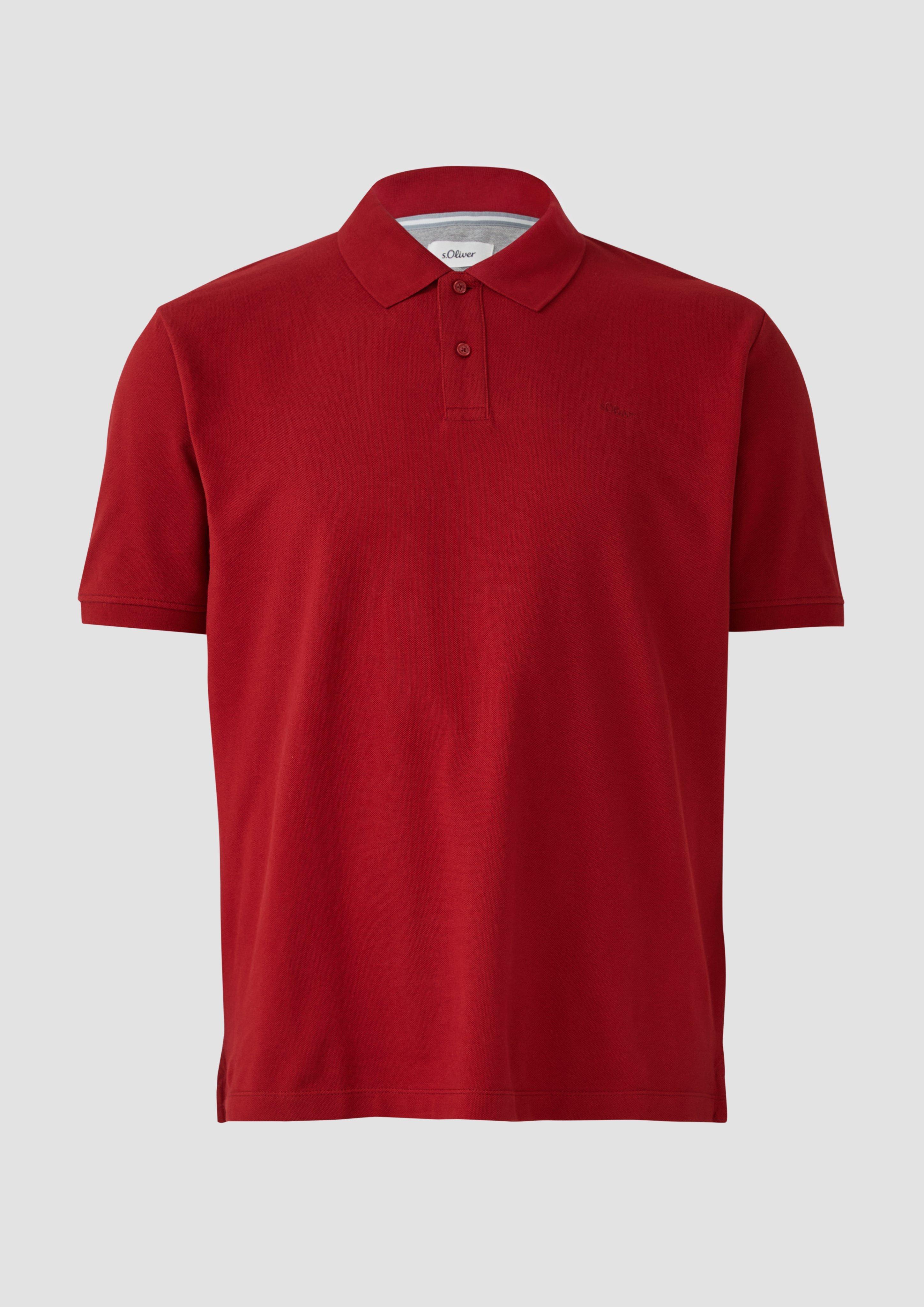 s.Oliver - Poloshirt aus Baumwollpiqué, Herren, rot