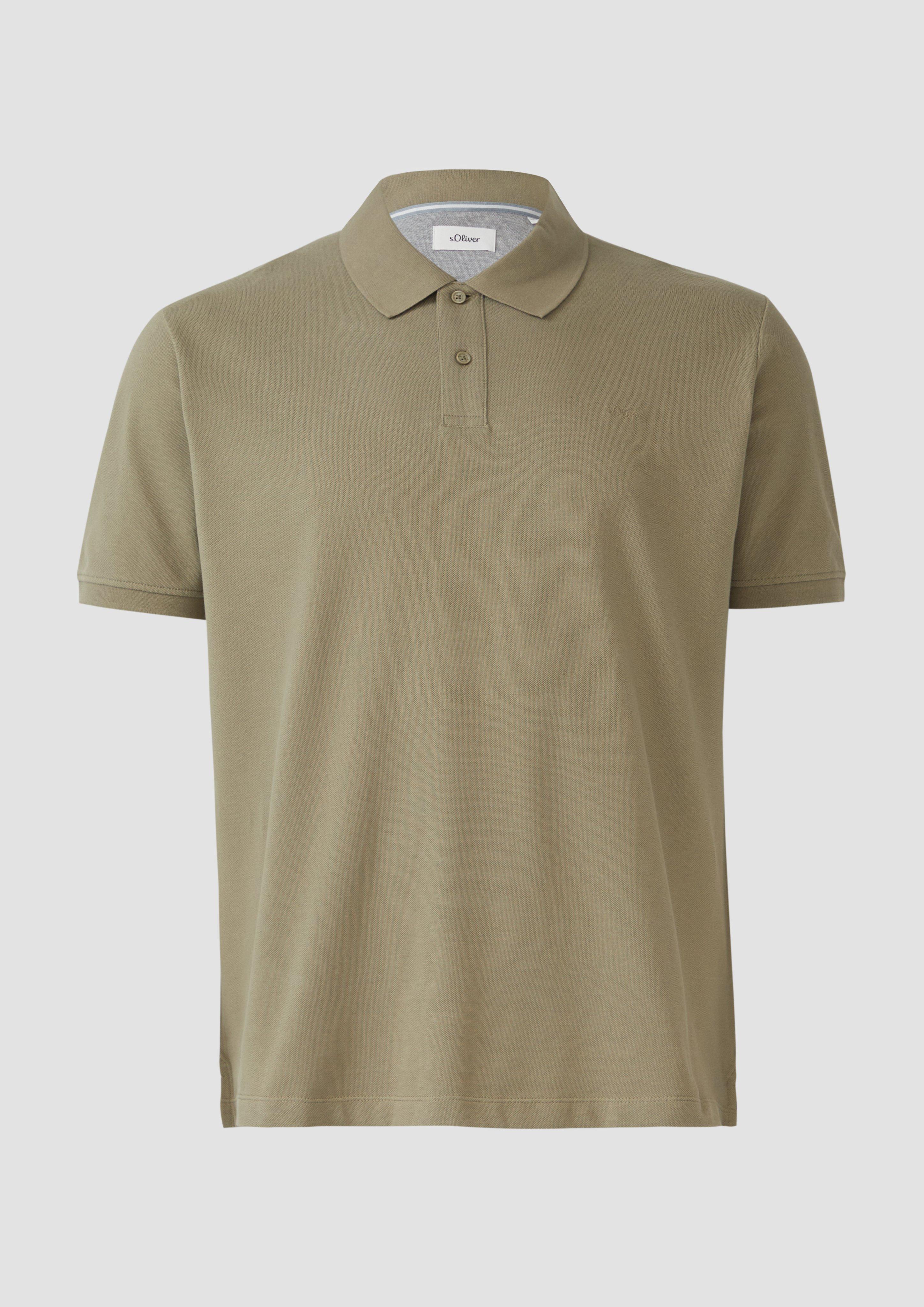 s.Oliver - Poloshirt aus Baumwollpiqué, Herren, Grün