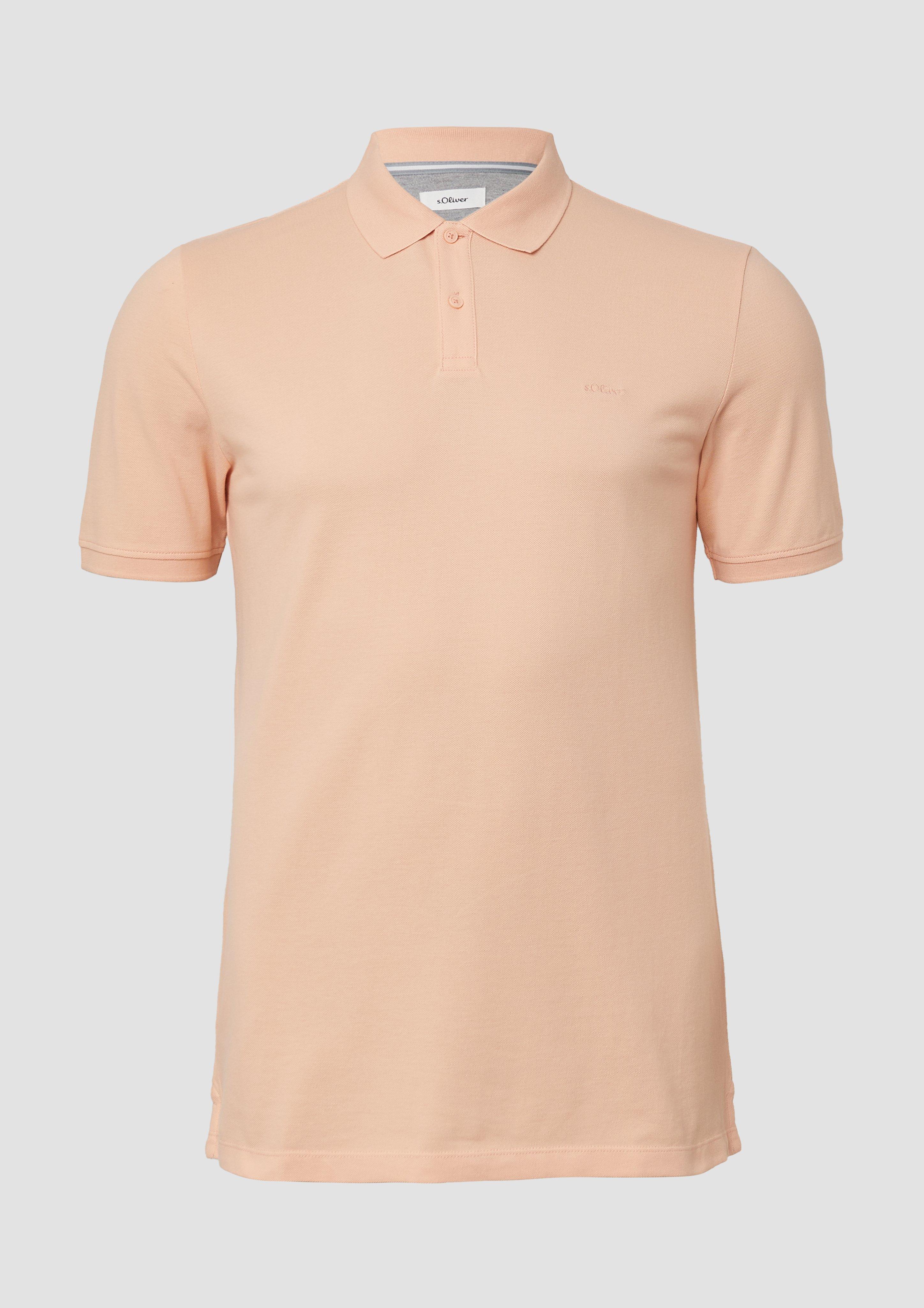s.Oliver - Poloshirt aus Baumwollpiqué, Herren, Orange