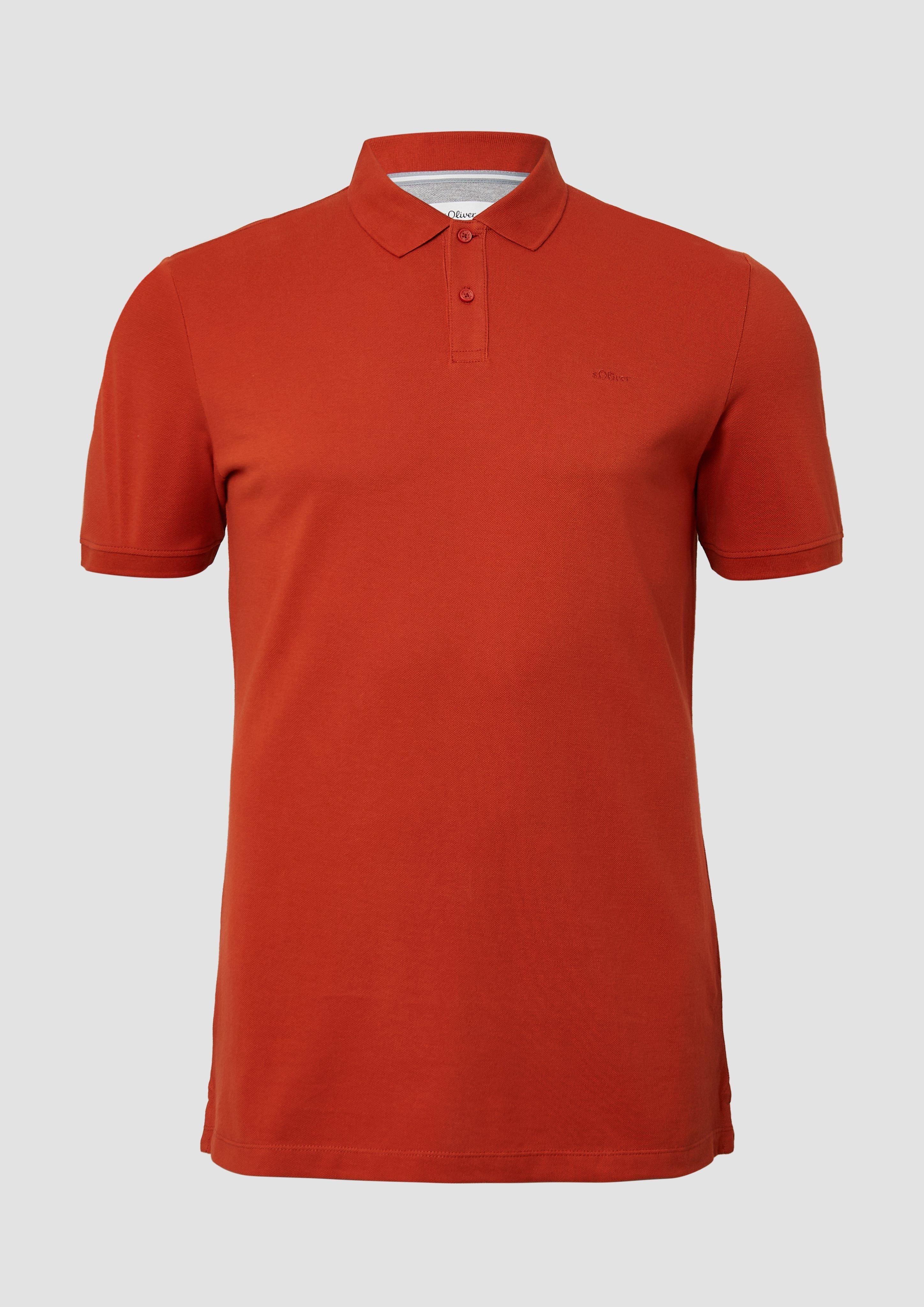 s.Oliver - Poloshirt aus Baumwollpiqué, Herren, rot