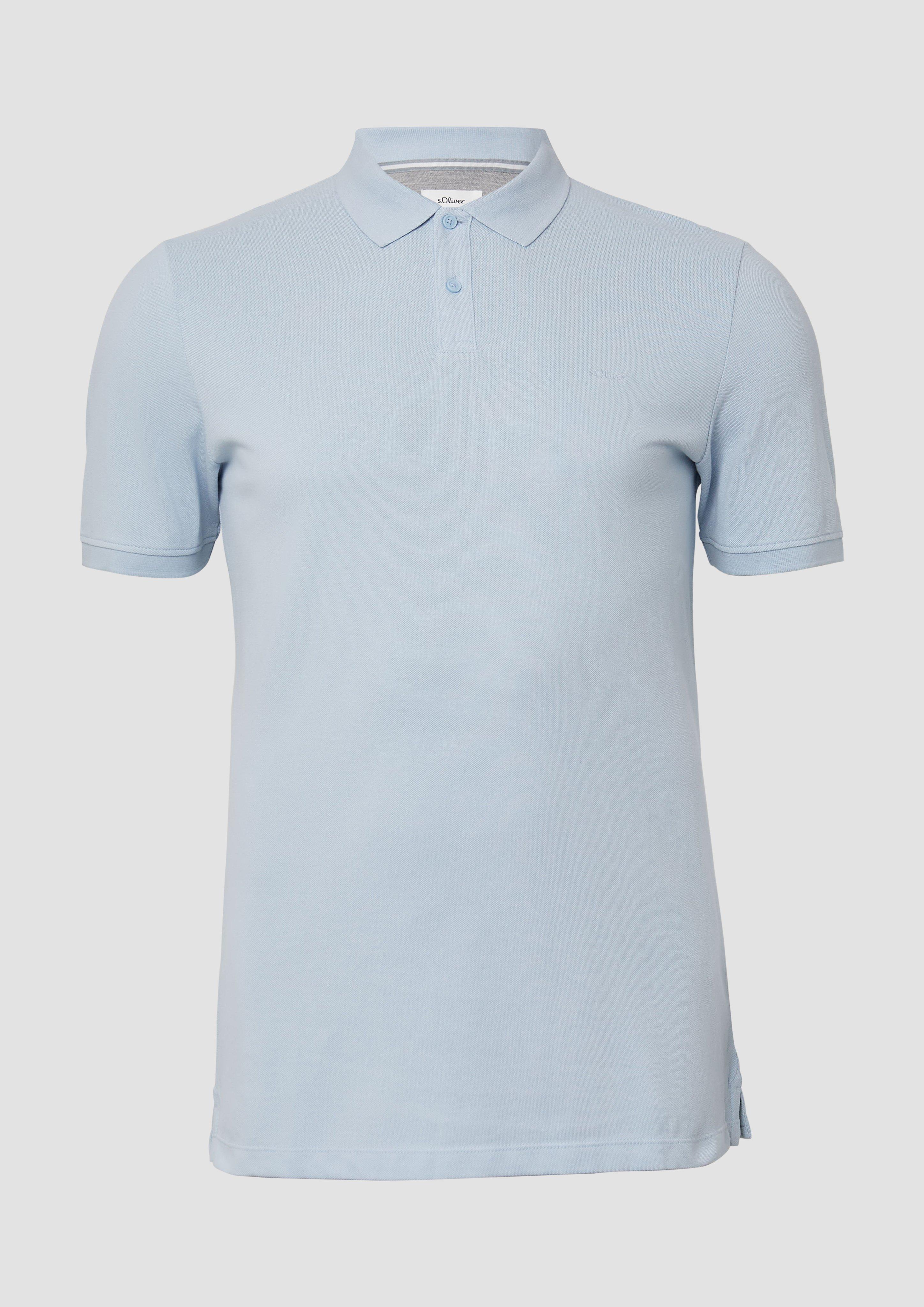 s.Oliver - Poloshirt aus Baumwollpiqué, Herren, blau