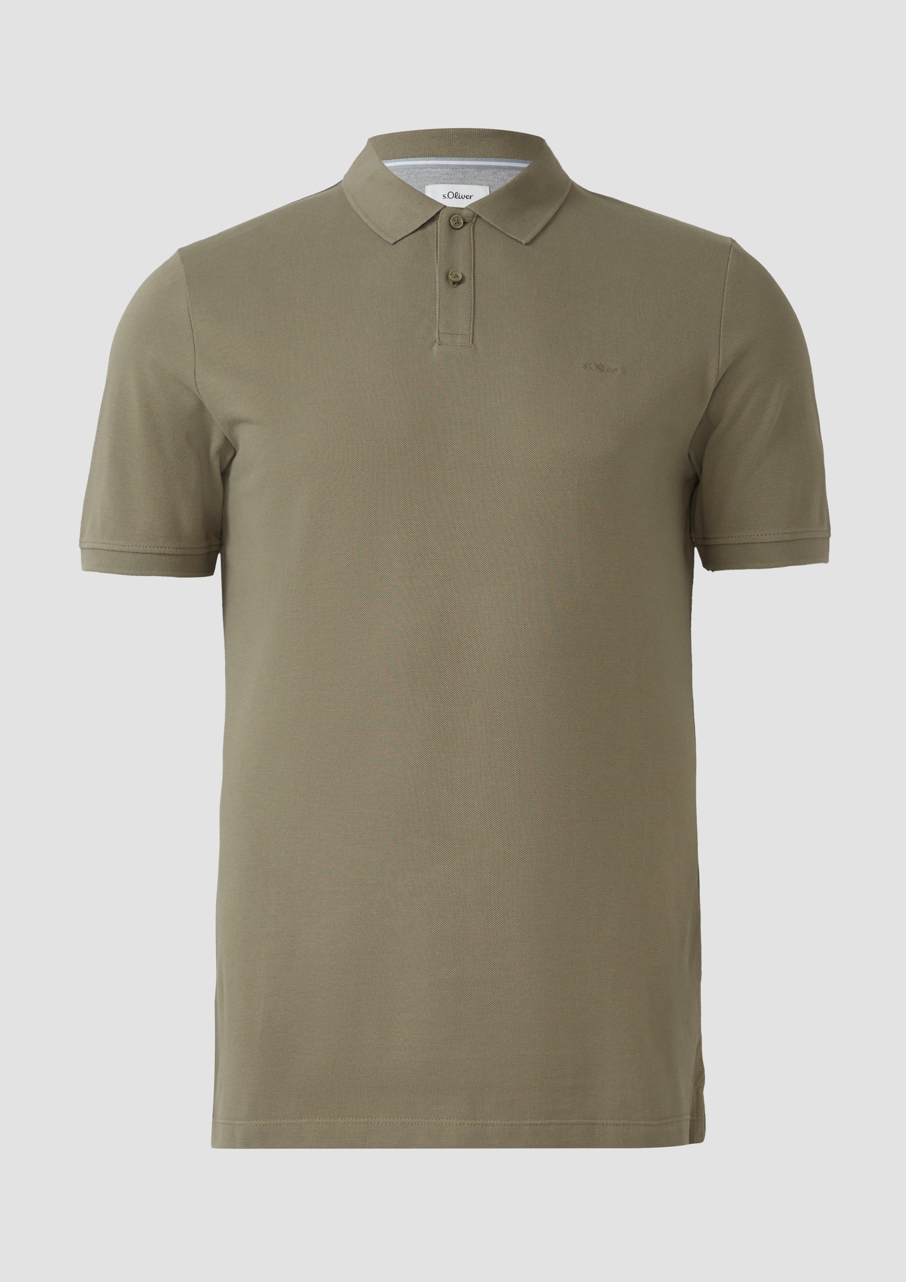 s.Oliver - Poloshirt aus Baumwollpiqué, Herren, Grün