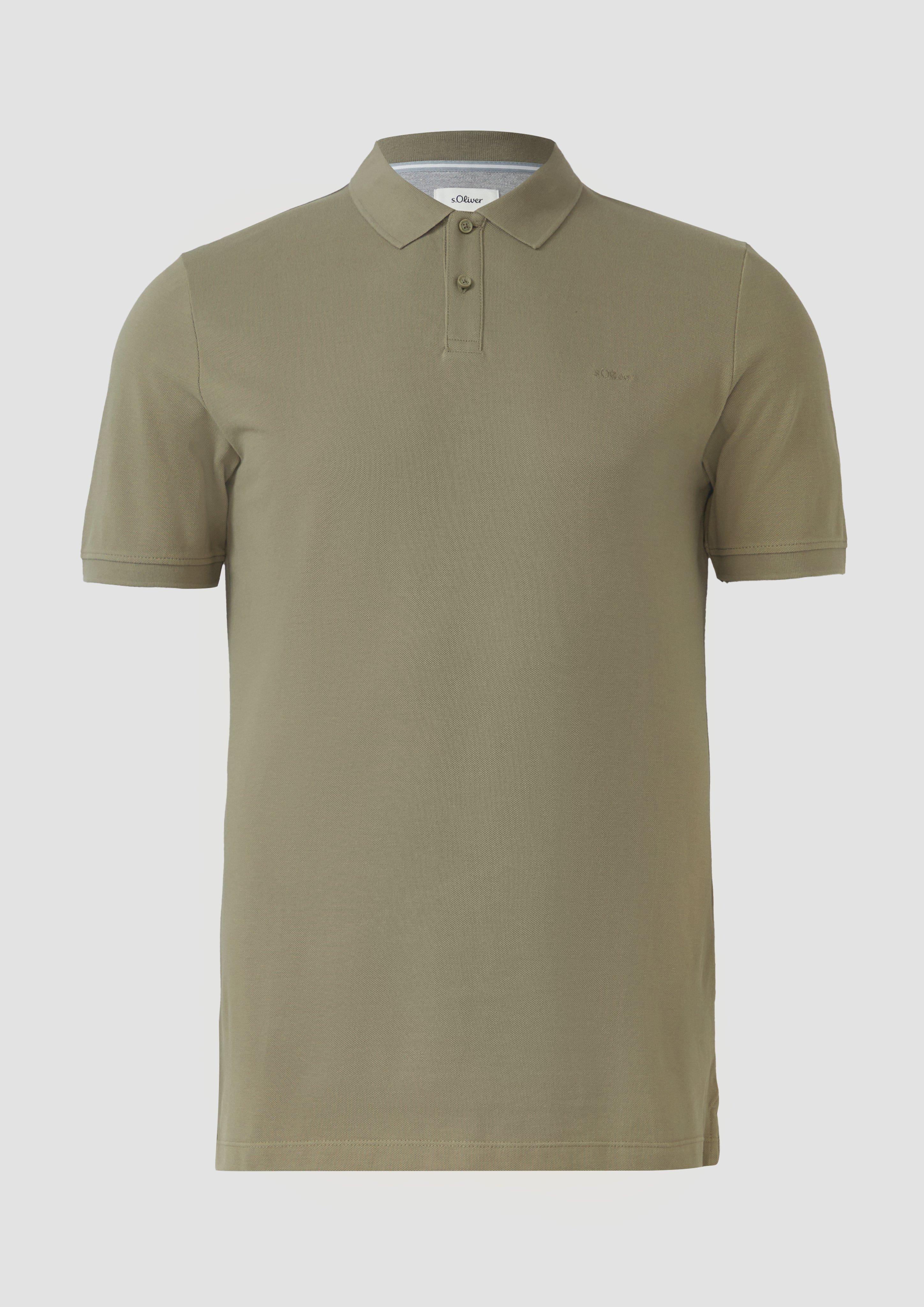 Thumbnail - s.Oliver - Poloshirt aus Baumwollpiqué, Herren, Grün