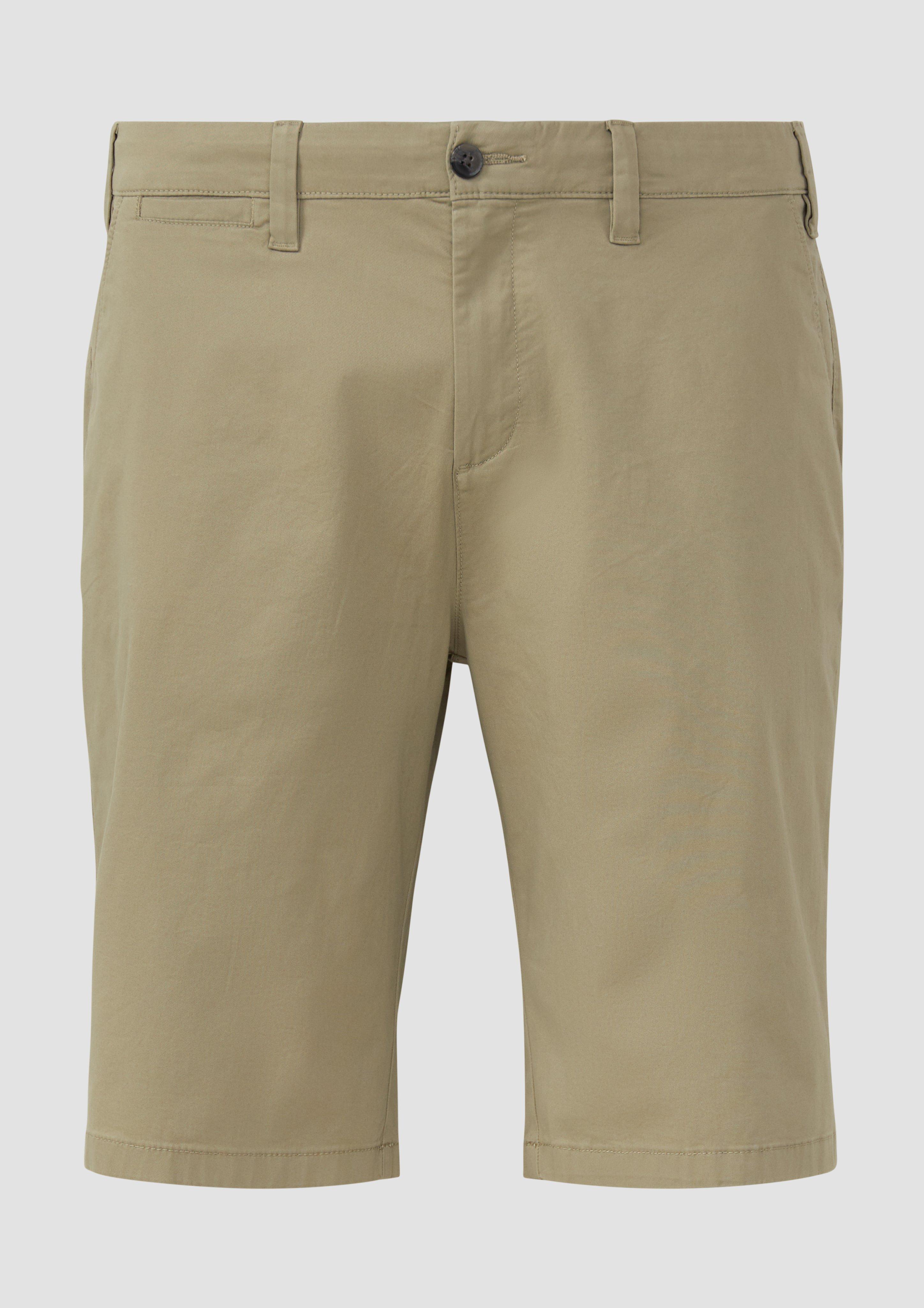 s.Oliver - Phoenix: Chino-Shorts aus Baumwollstretch, Herren, Grün