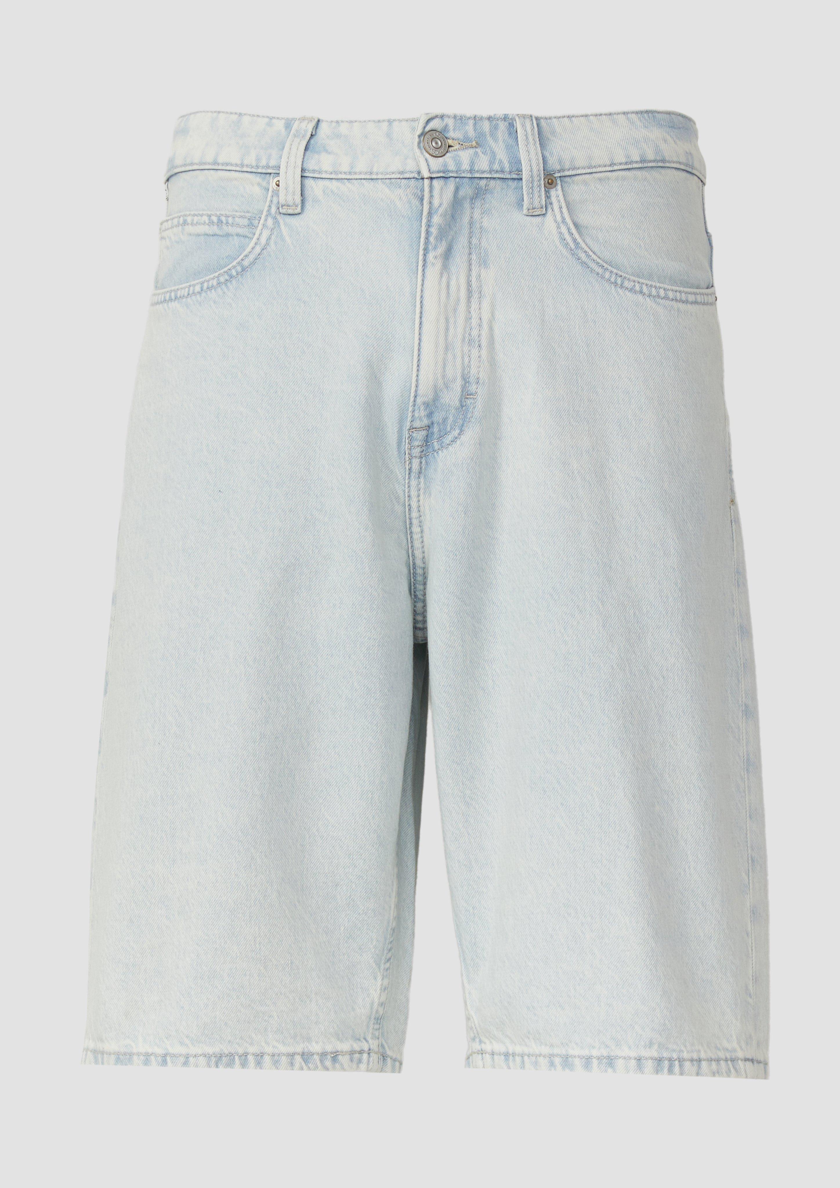 QS - Jeans-Shorts / Loose Fit / Mid Rise, Herren, blau