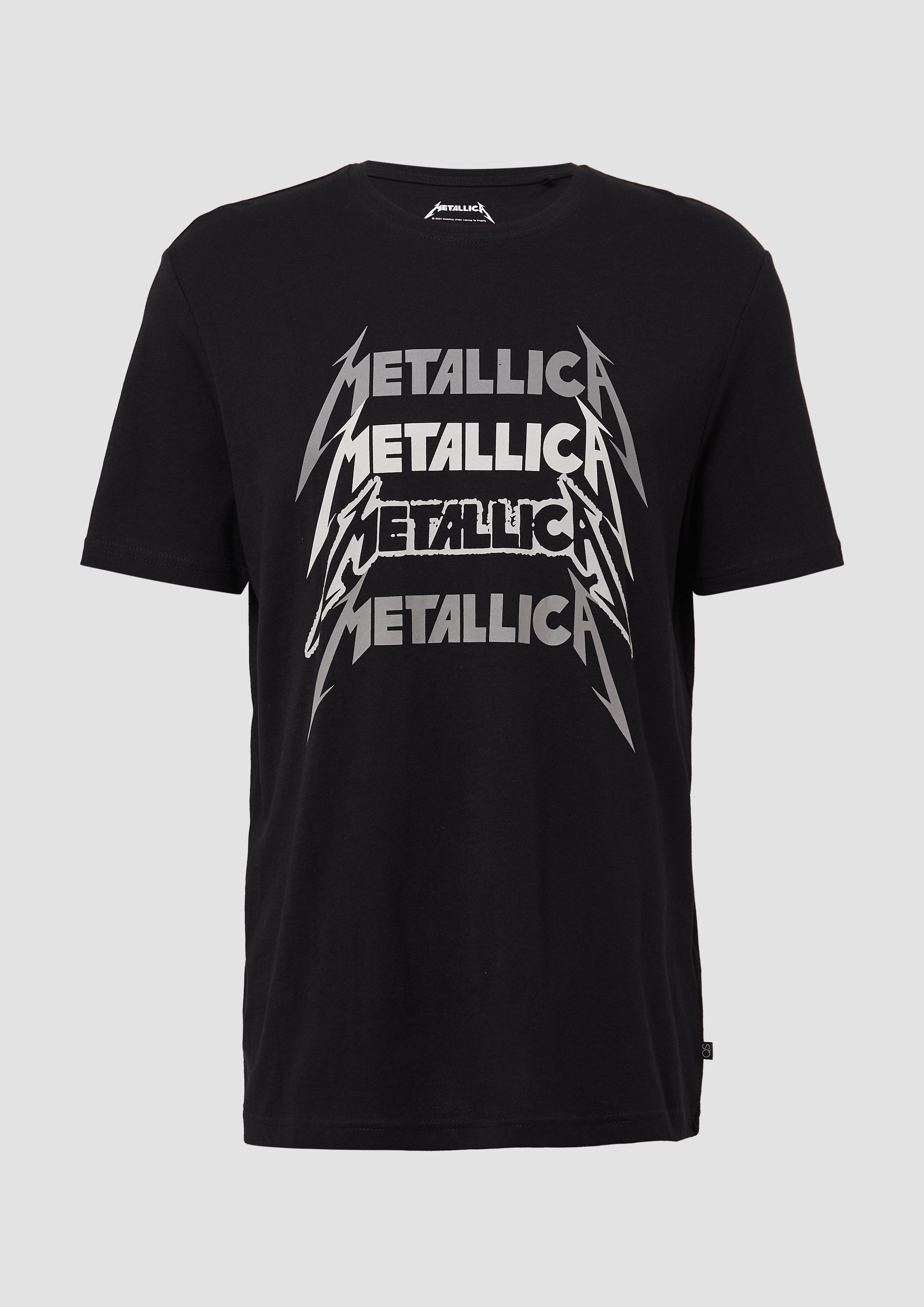 QS - Metallica® Band-Shirt mit Wascheffekt, Herren, schwarz