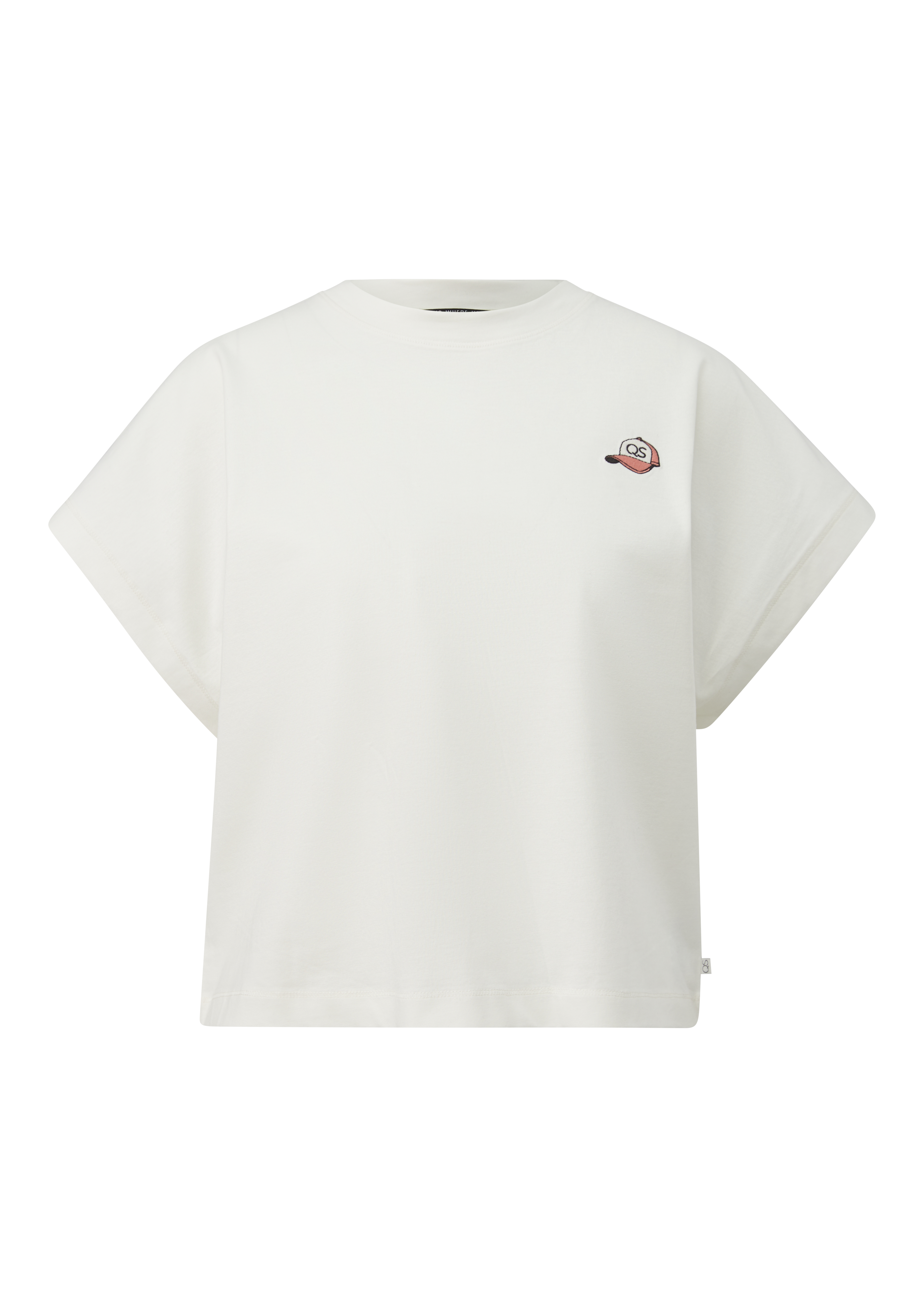 Casual katoenen shirt met klein borduursel