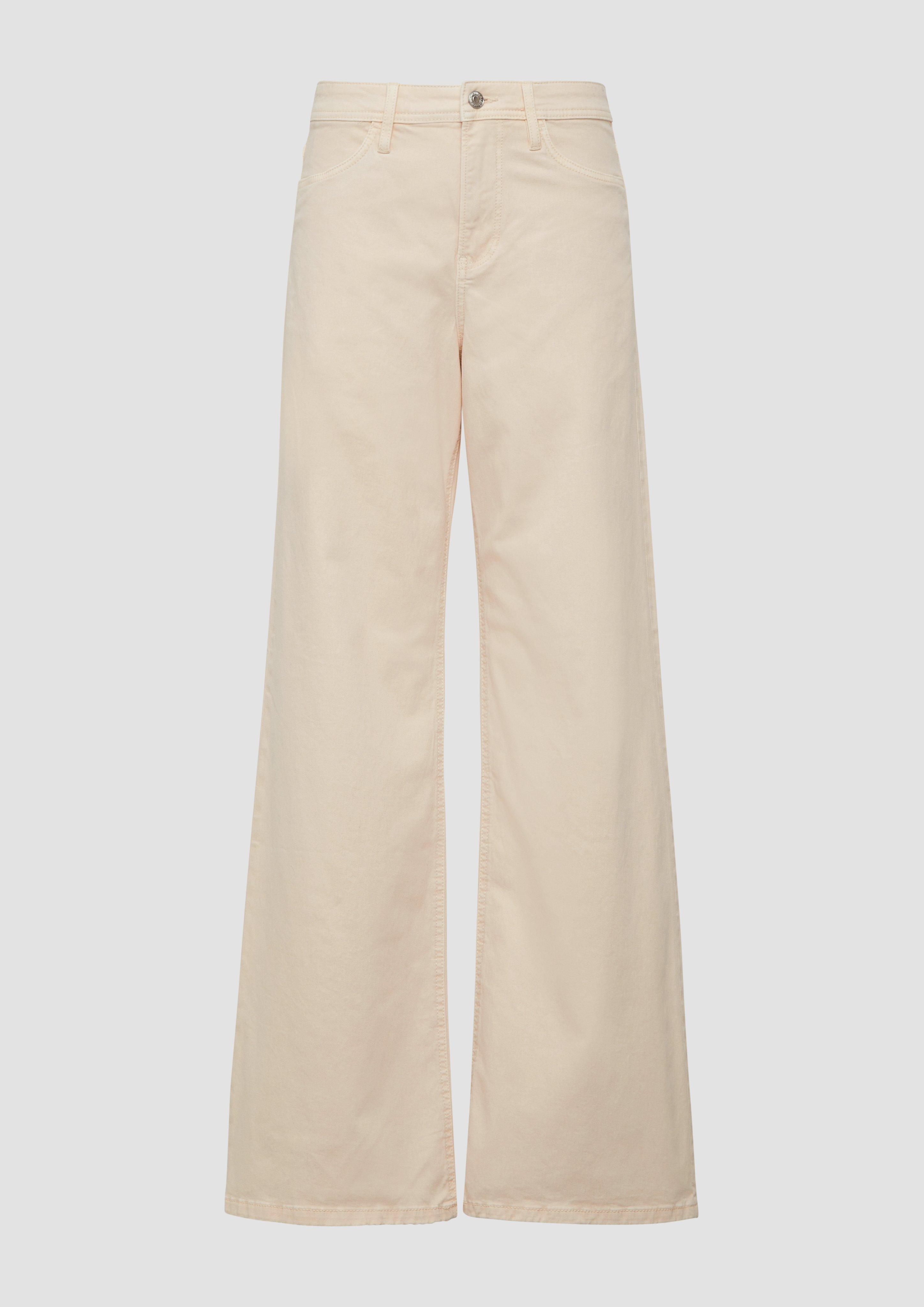 s.Oliver - Jeans Suri / Regular Fit / High Rise / Wide Leg, Damen, Beige