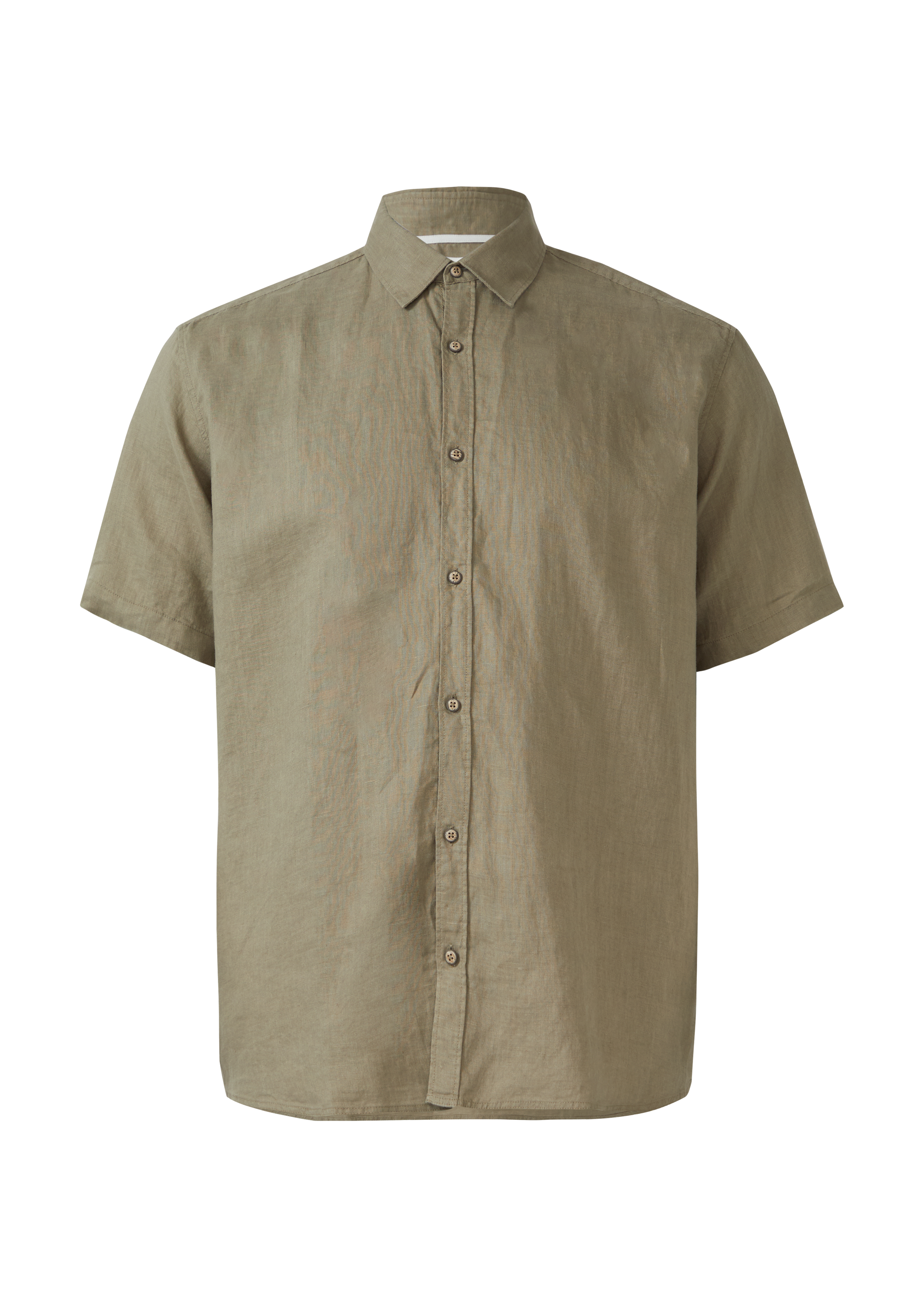 S.Oliver Herren Leinen Hemd Kurzarm – Regelmäßige Passform, Button-Down-Kragen, Klassischer Style