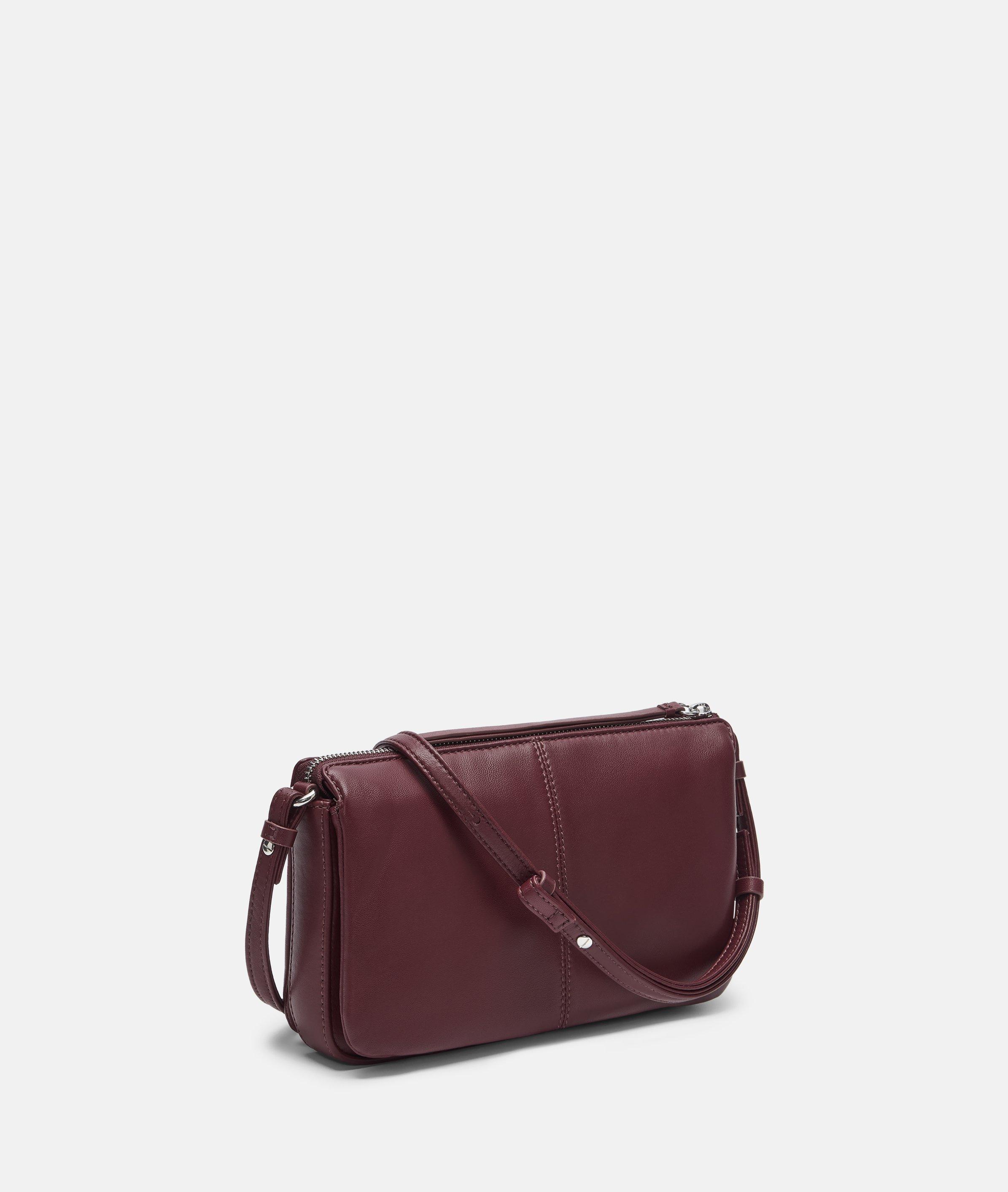 Crossbody in rood, petrol, zwart & blauw