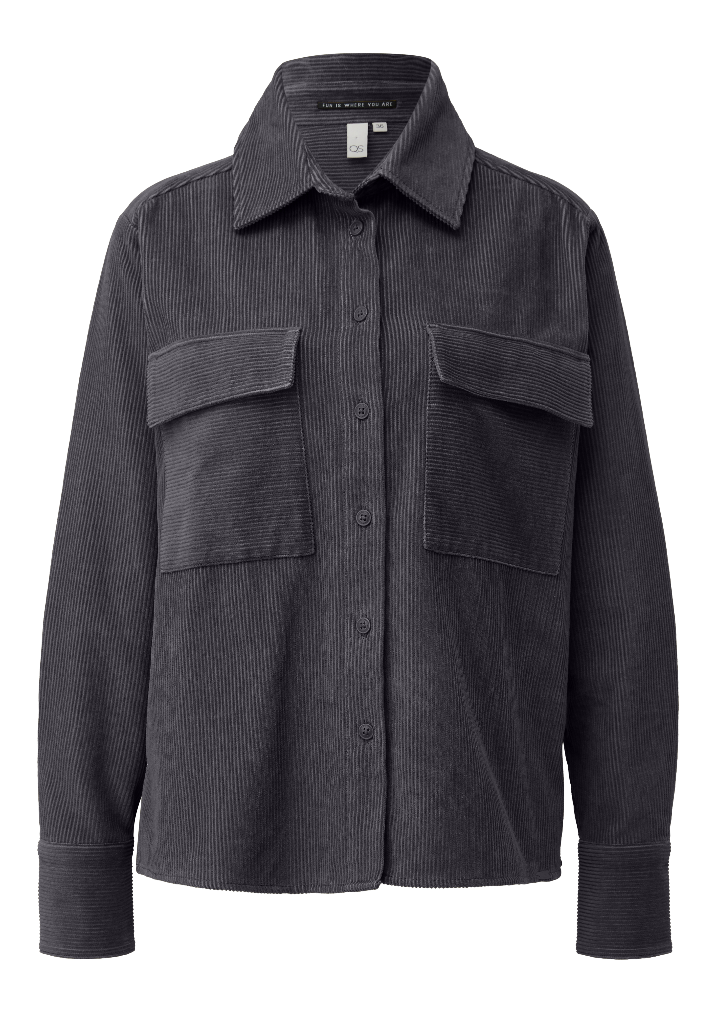 Corduroy overhemd met borstzakken