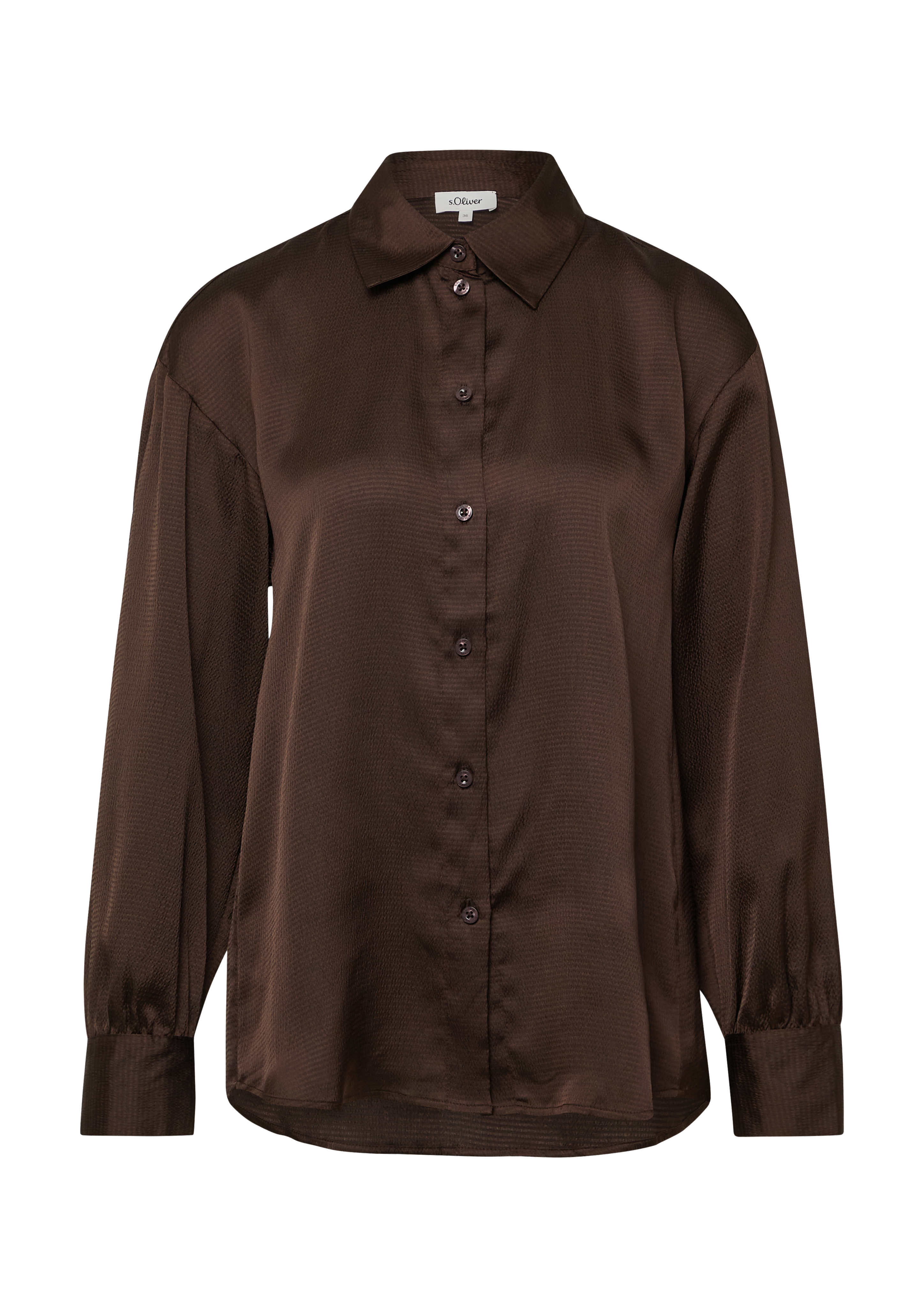 Blouse van getextureerde stof in een ontspannen pasvorm