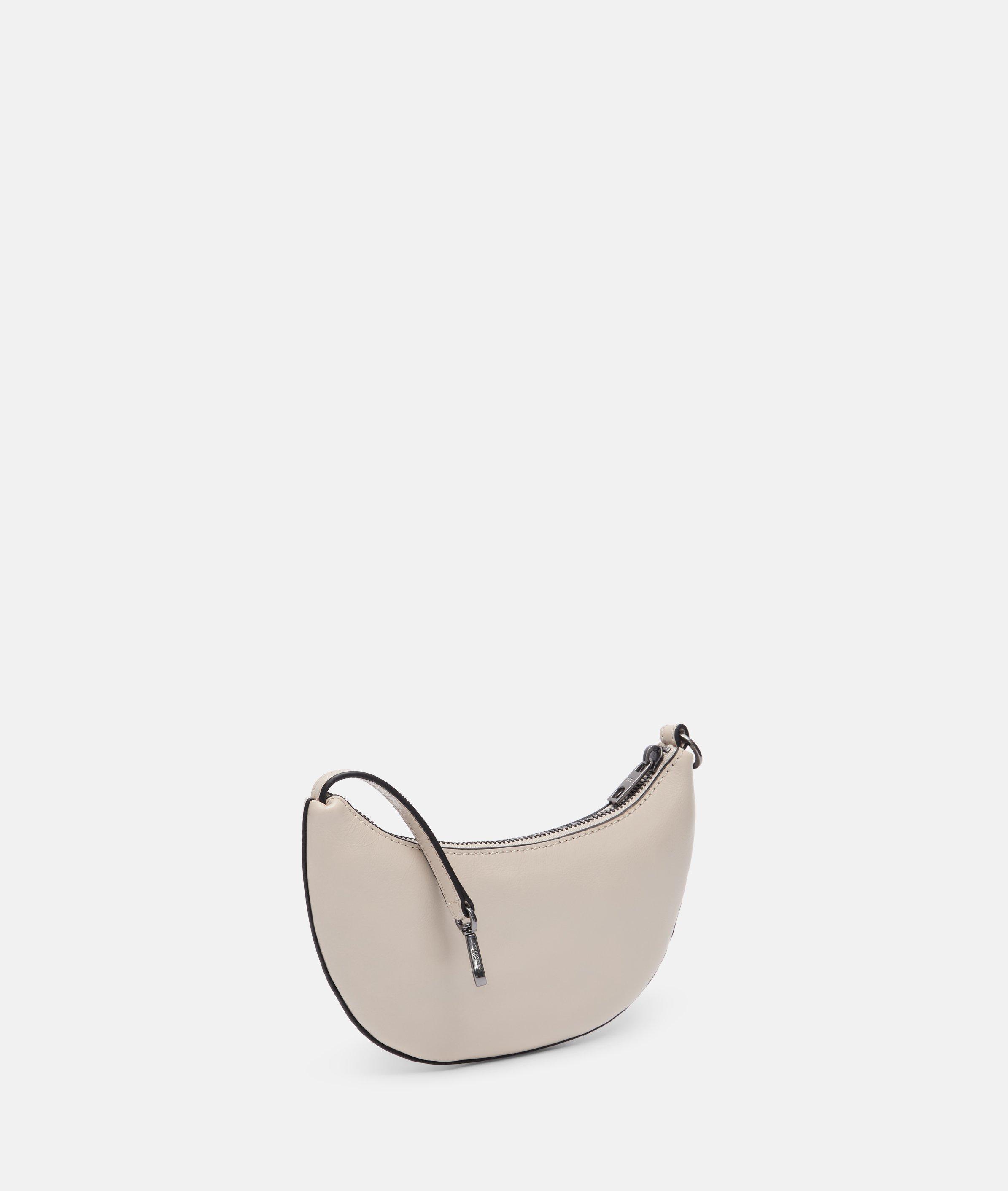 Moon Pouch Pendant in beige & schwarz