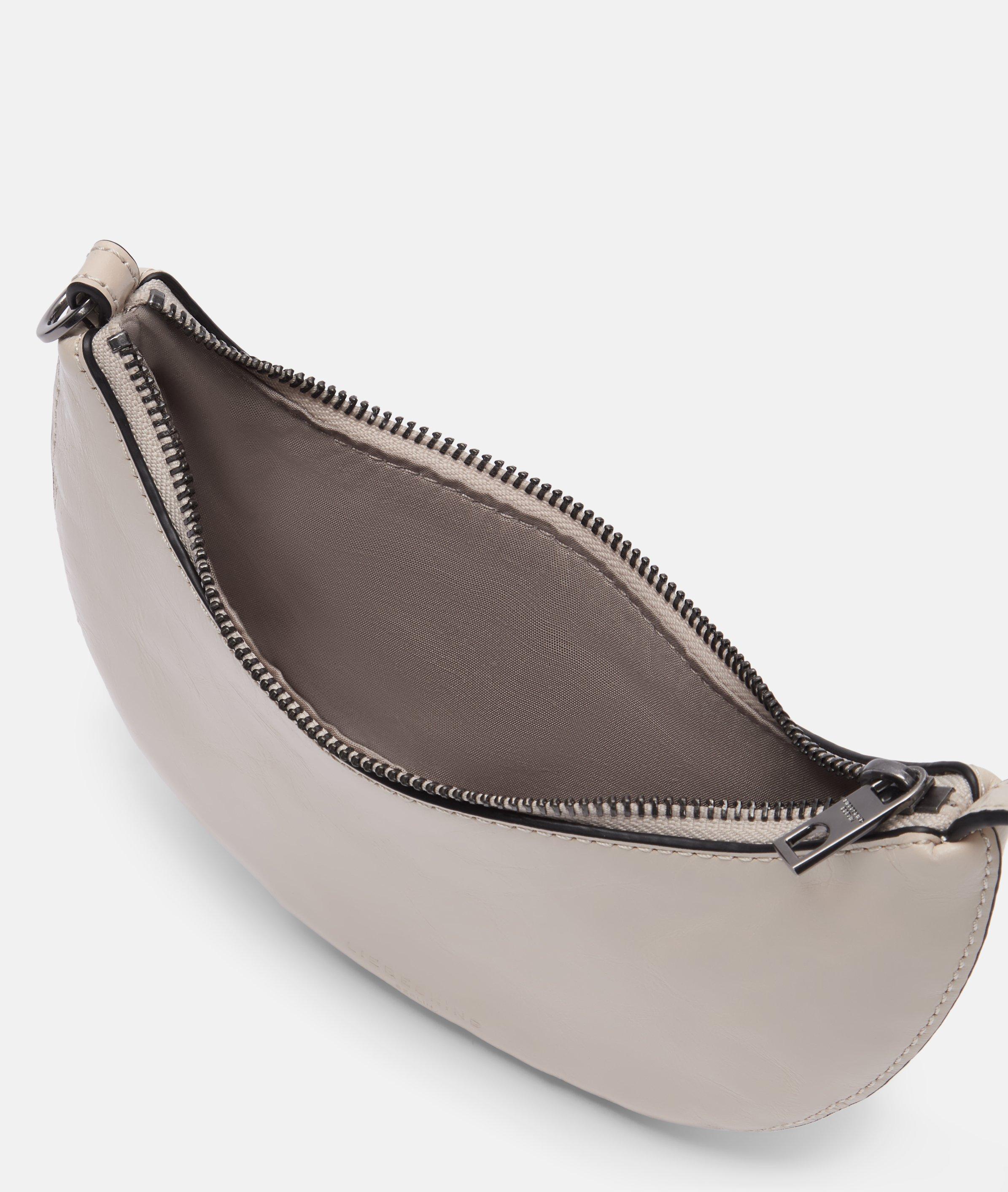 Moon Pouch Pendant in beige & schwarz