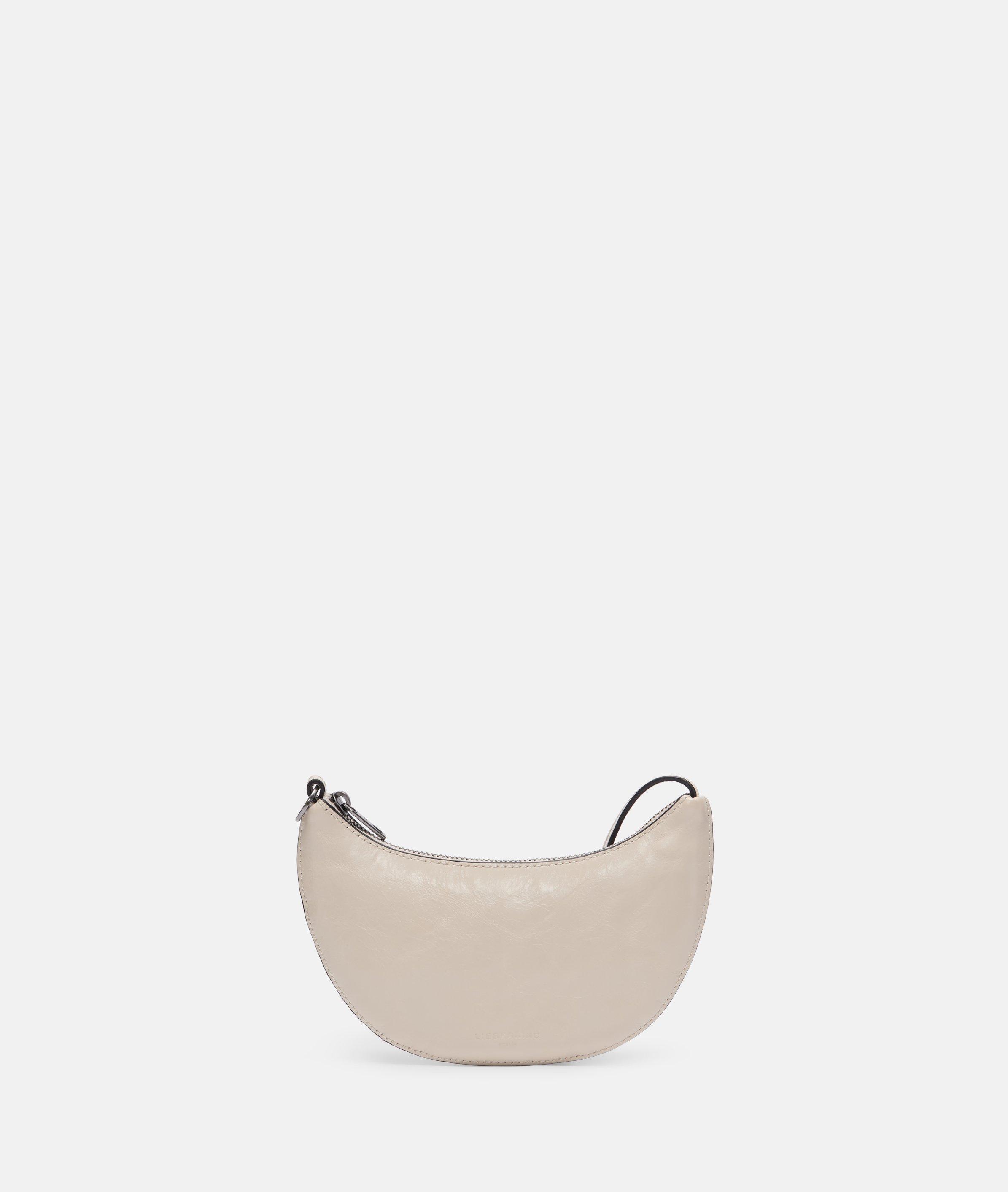 Moon Pouch Pendant in beige & schwarz