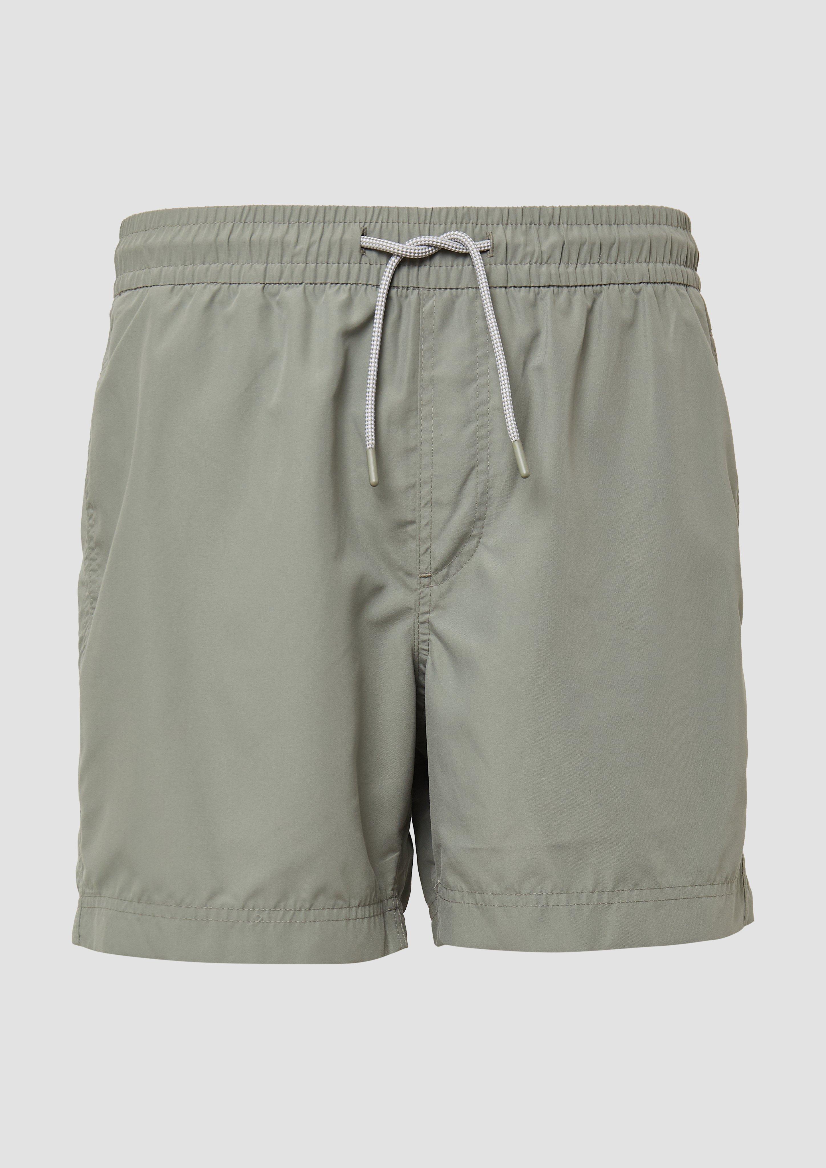 QS - Badeshorts mit Eingrifftaschen, Herren, Grün