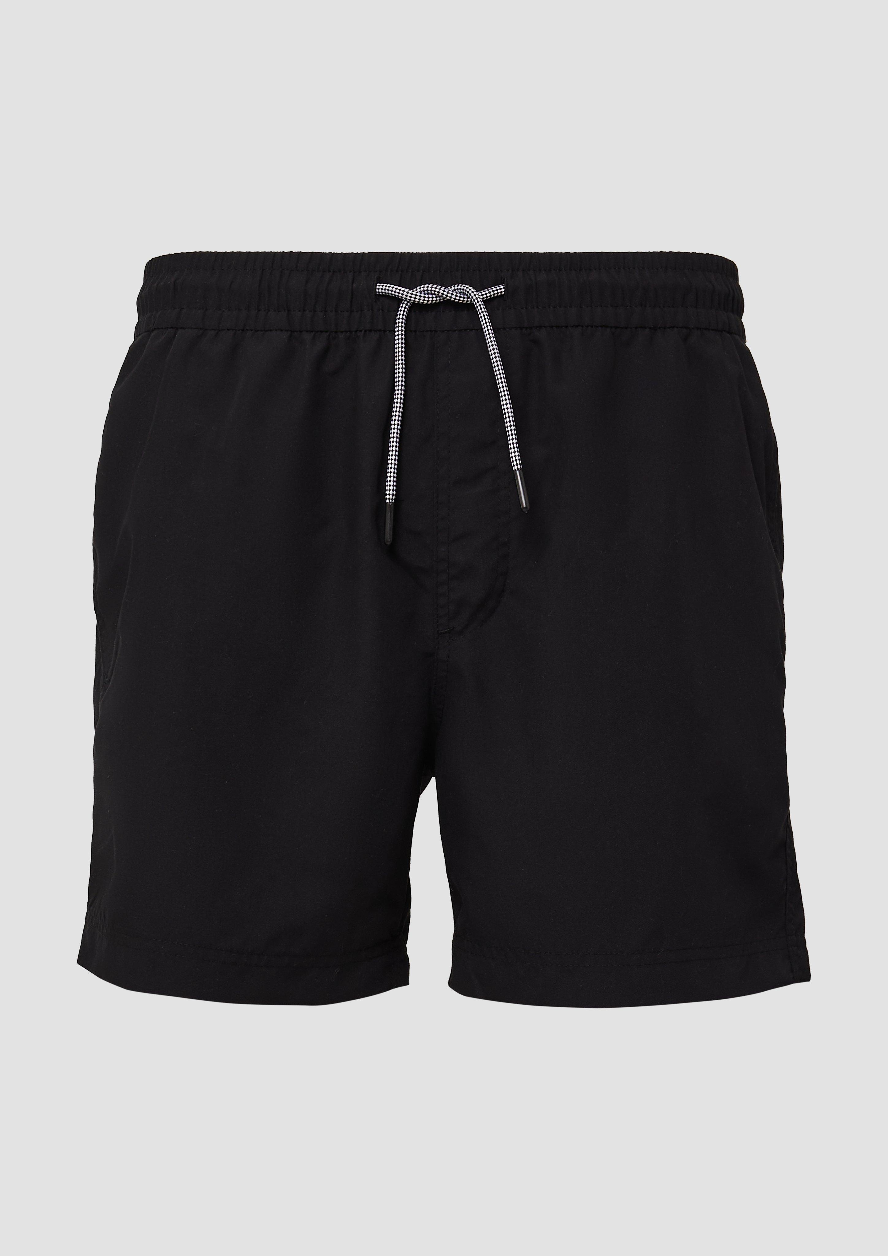 QS - Badeshorts mit Eingrifftaschen, Herren, schwarz