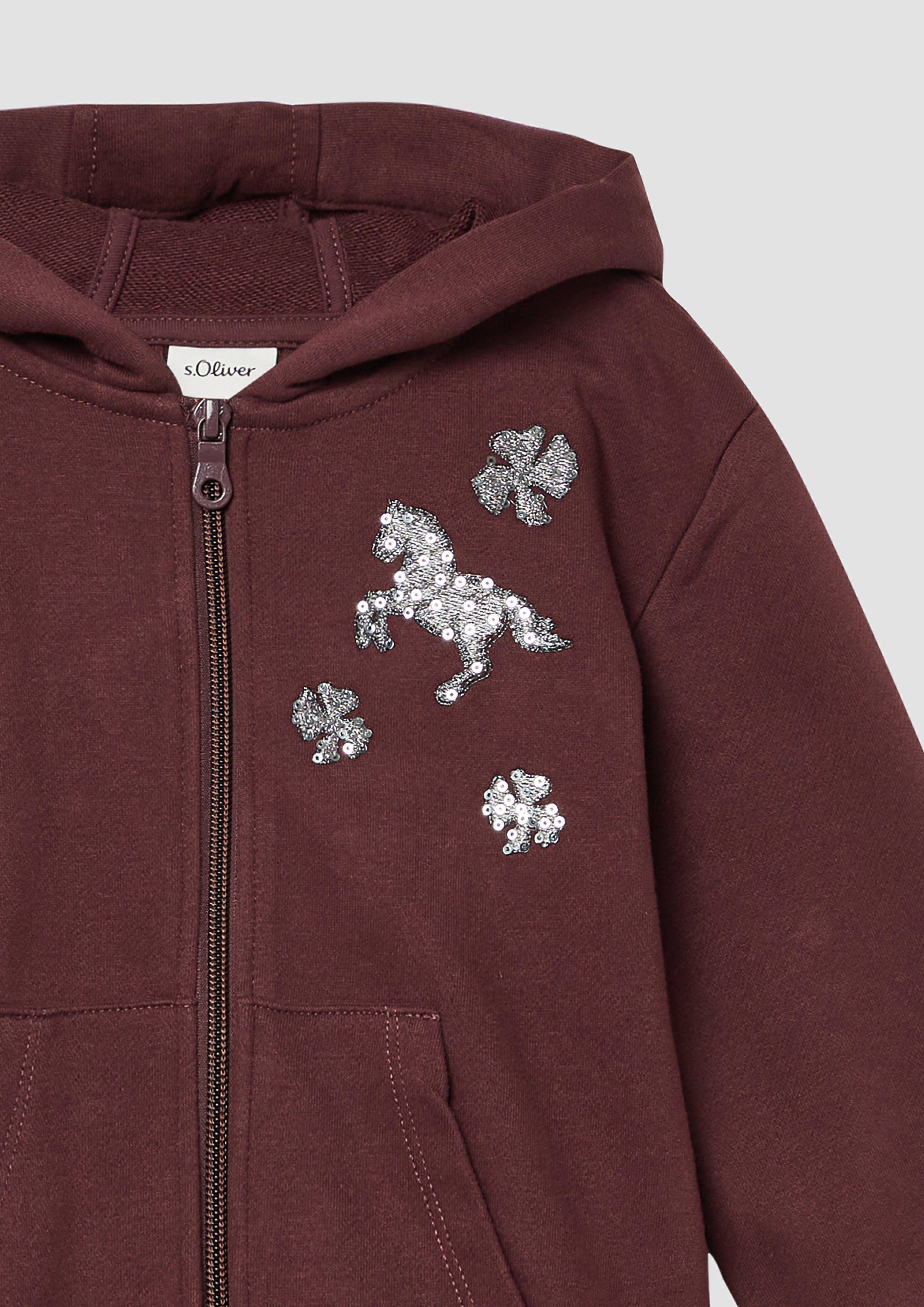 Sweatshirt Jacke in 4927