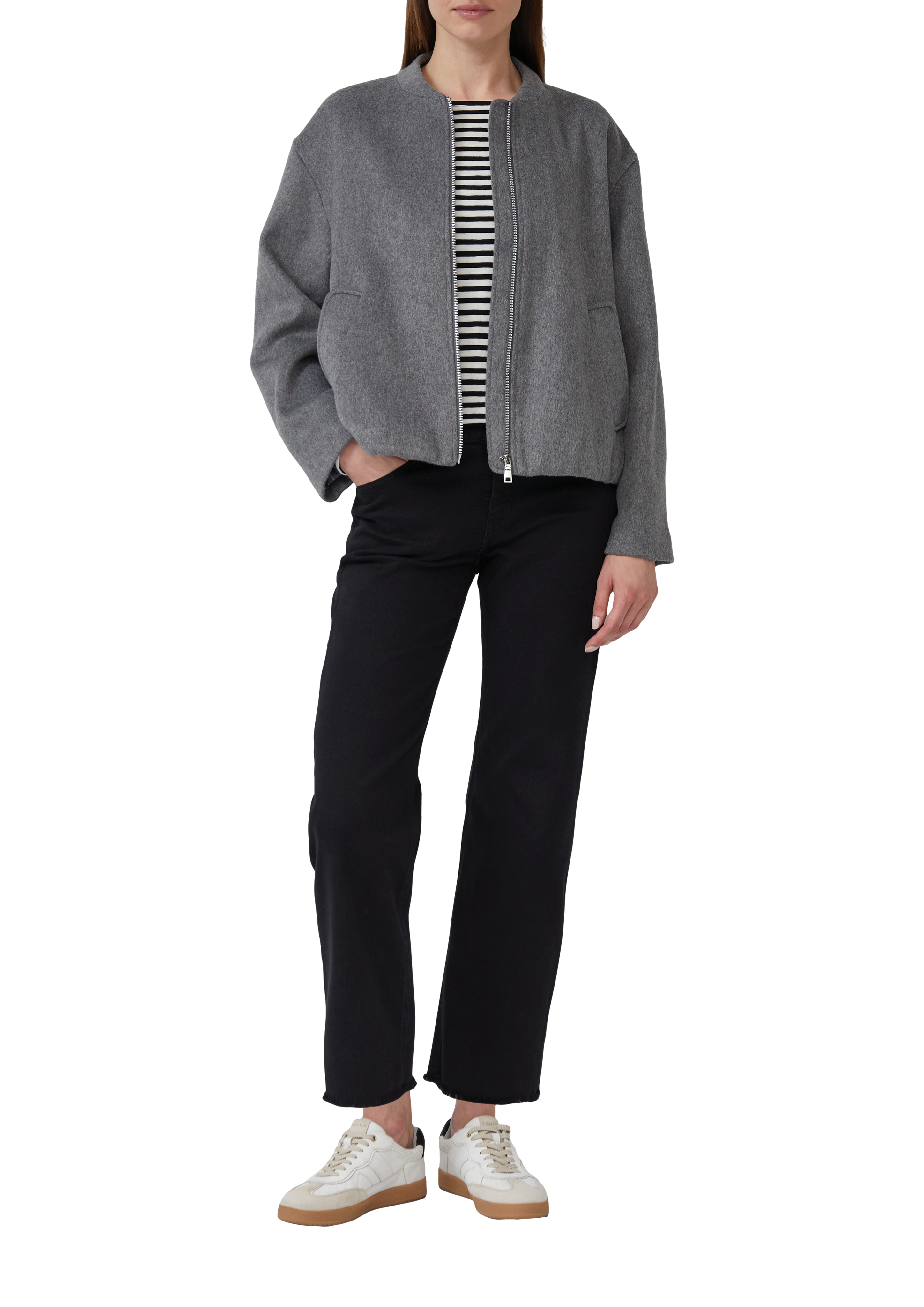 【良品】soerte WOOL BLEND SWITCHING BLOUSON soerte（ソエルテ）の「WOOL BLEND SWITCHING BLOUSON/ウール