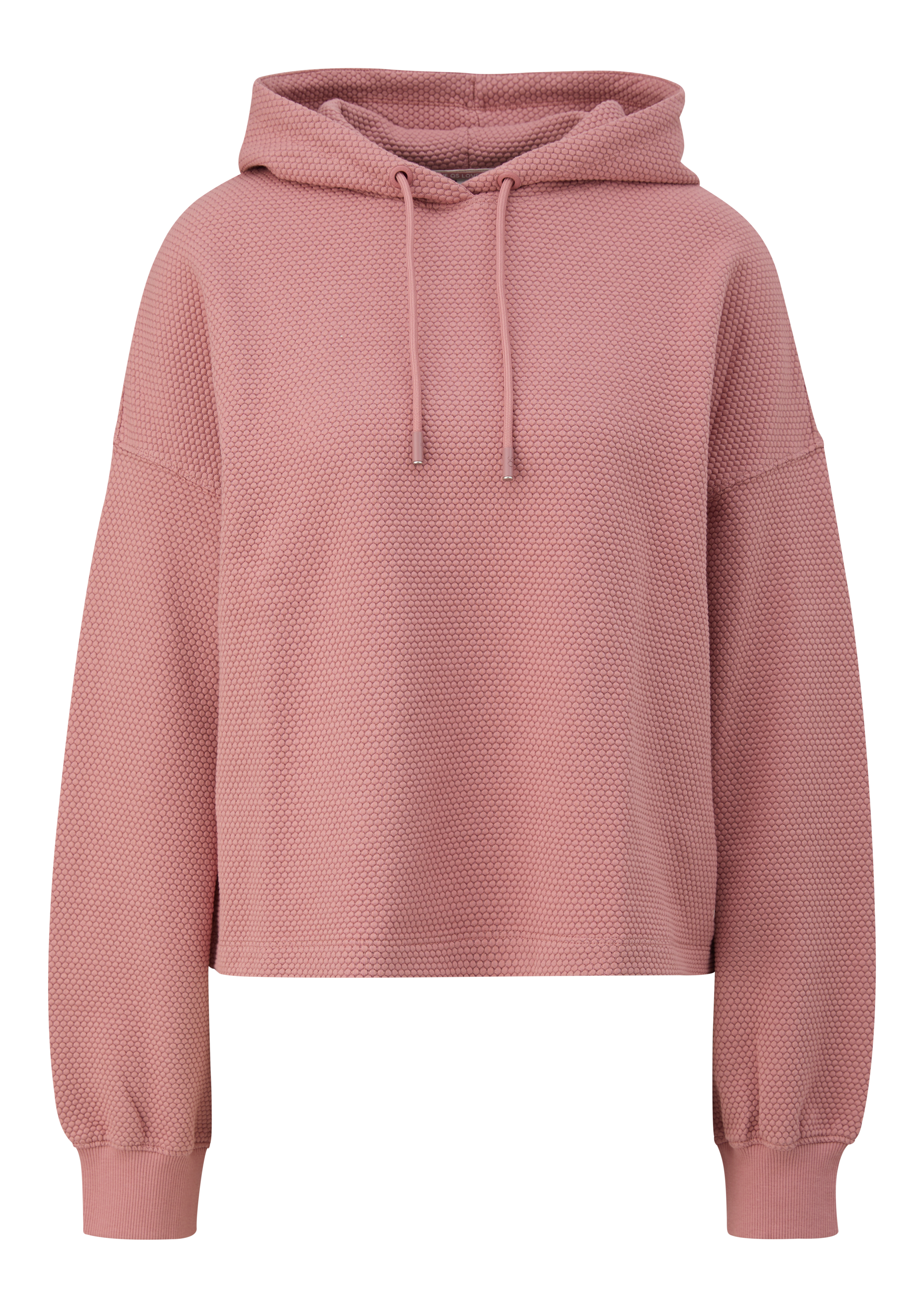 Sweater met structuurpatroon en capuchon