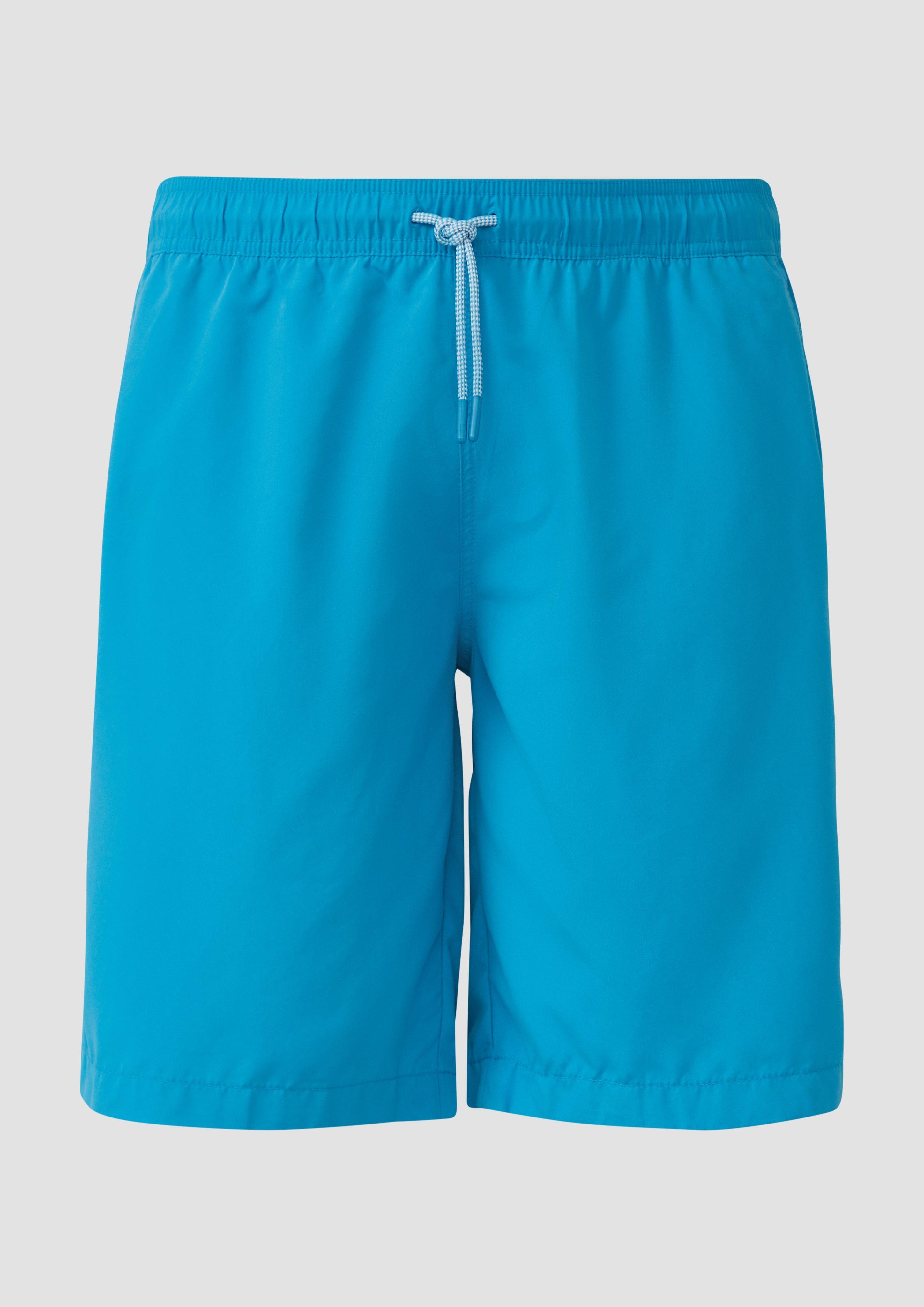 s.Oliver - Badeshorts mit Elastikbund und Tunnelzug, Herren, türkis