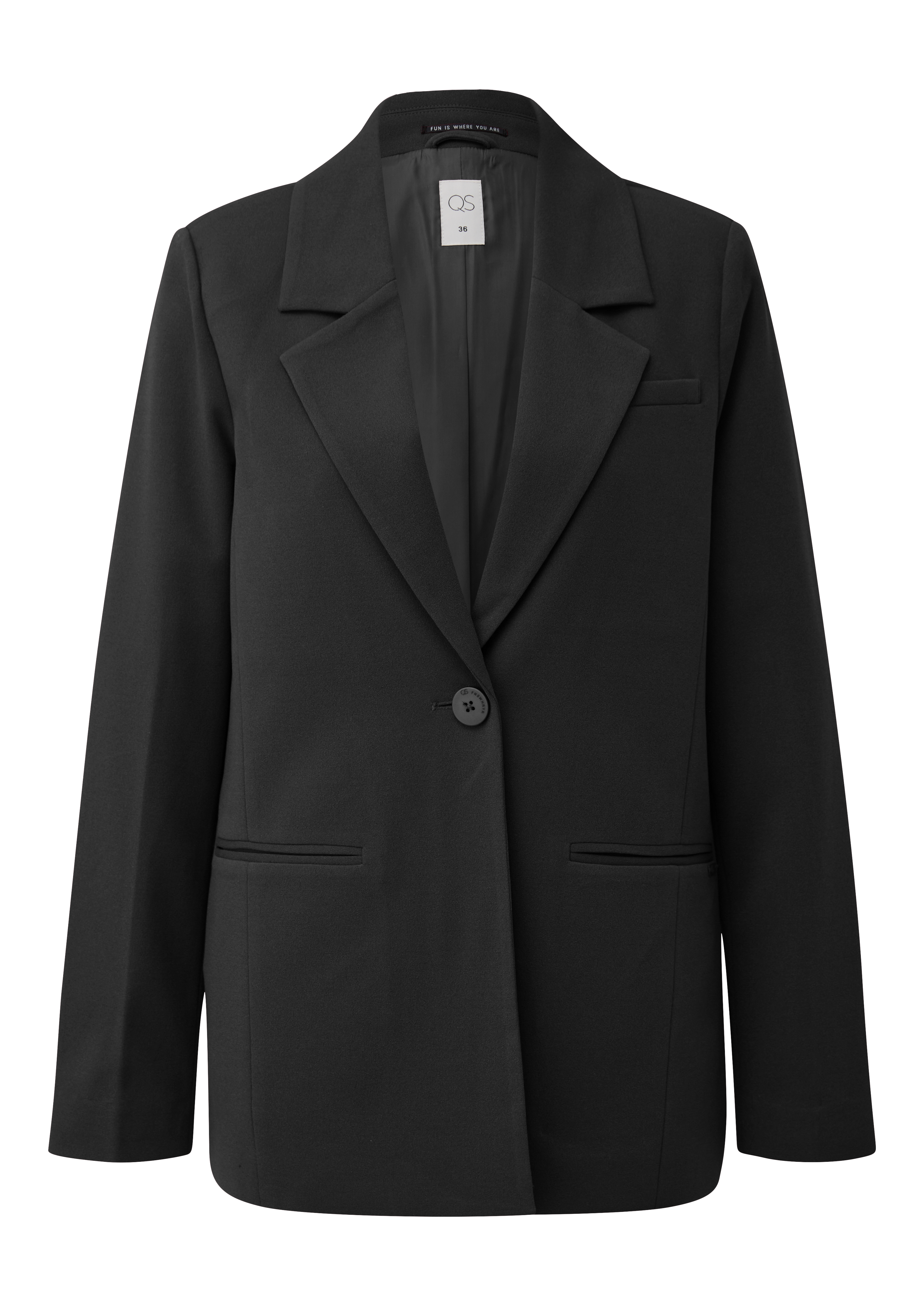 Blazer mit Reverskragen aus Interlockjersey