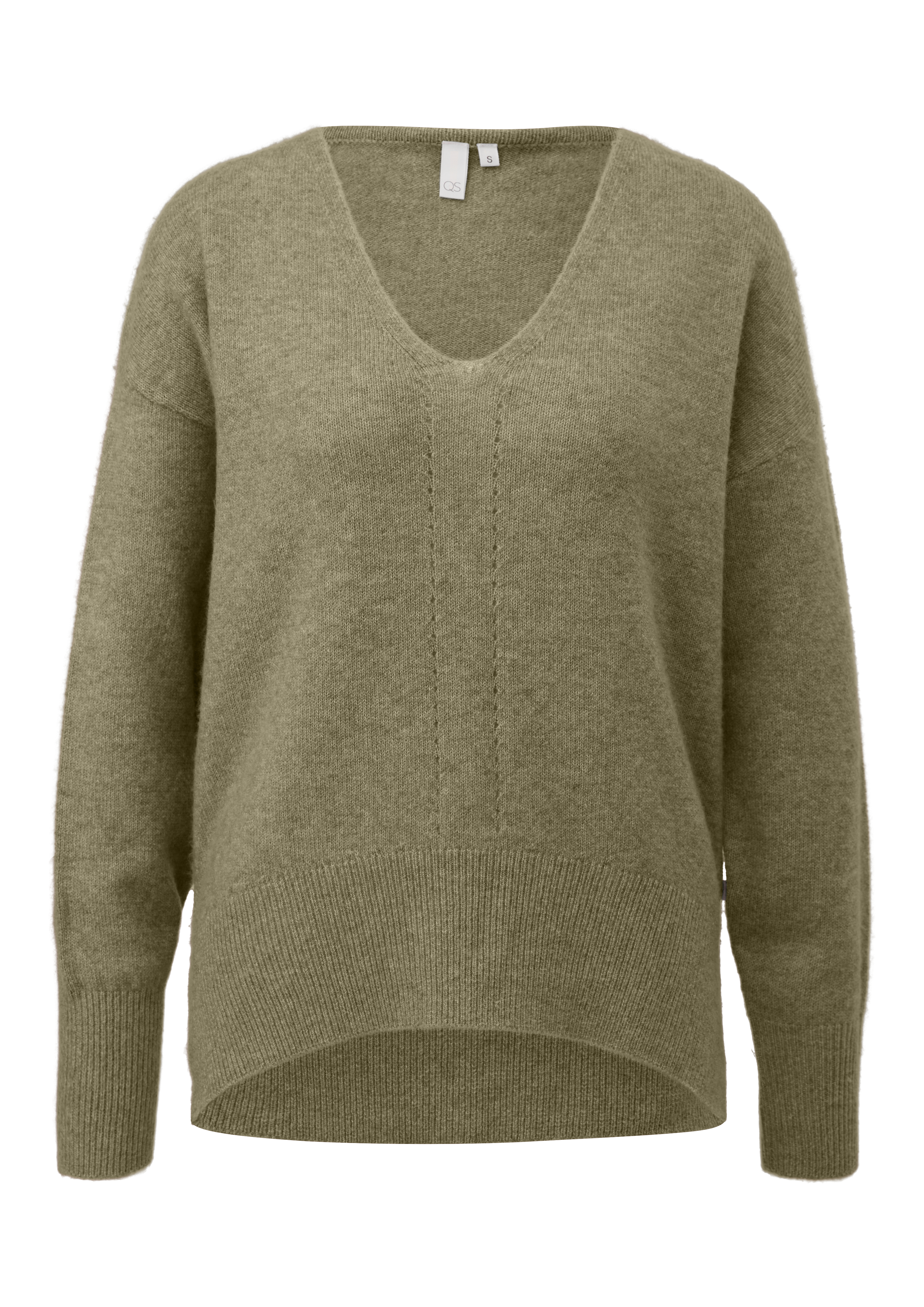 Weicher Strickpullover mit Ajour-Detail